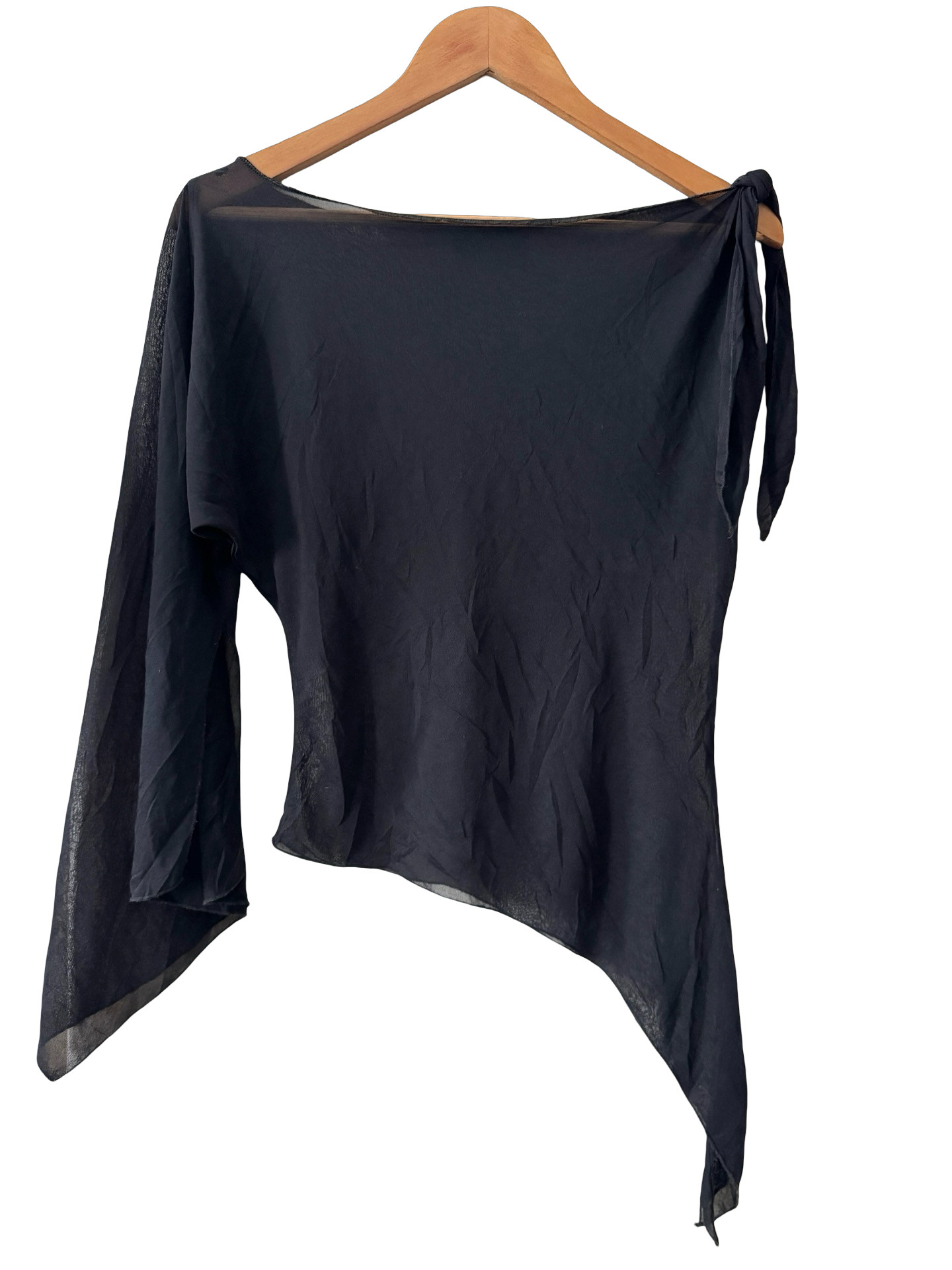 Vintage 90s Morgan De Toi Noir Phantom Asym Top (M)