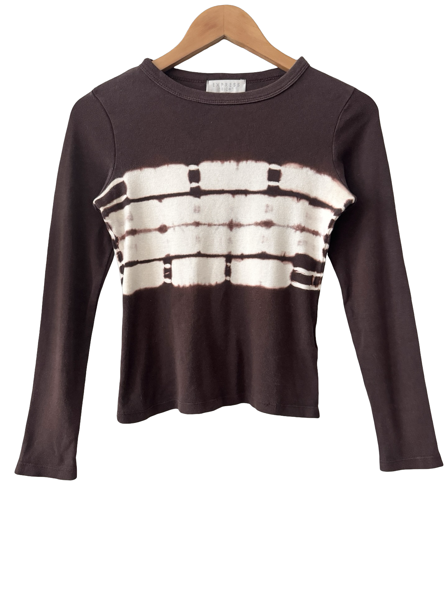 Vintage 90s Espresso Tie-Dye Top (S/M)