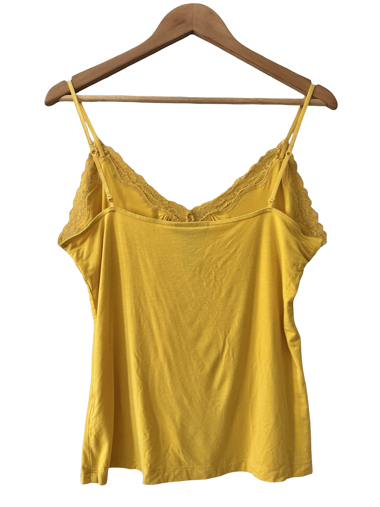 Vintage Mango Marigold Lace Trim Cami (L)