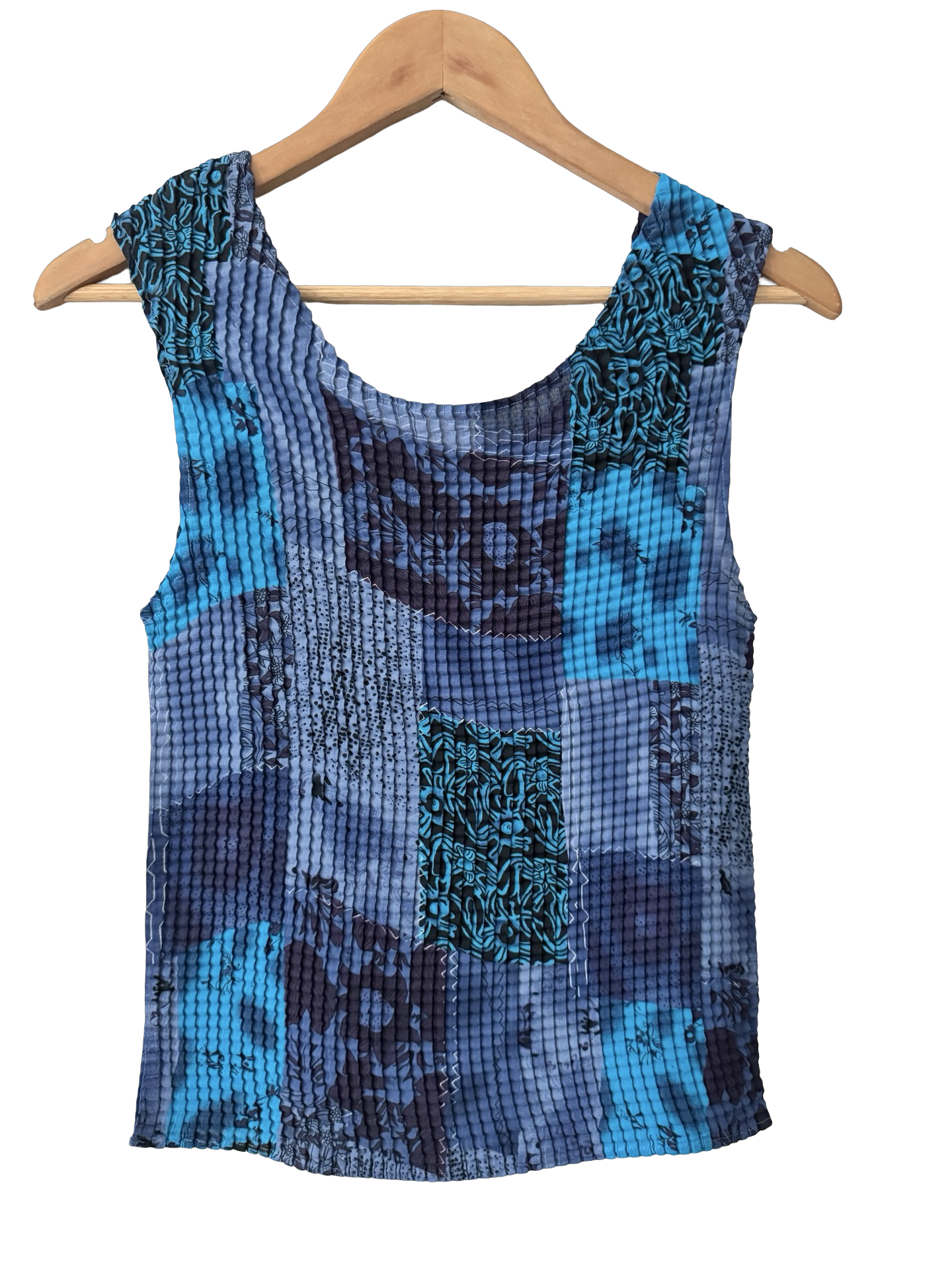 Vintage 90s Midnight Pleated Tank (M/L)