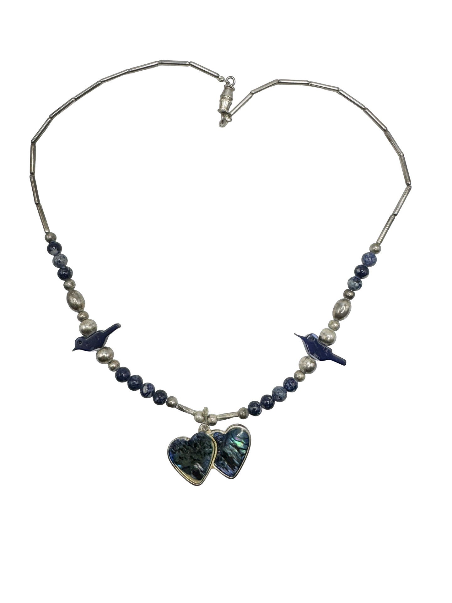 Vintage Midnight Bird Necklace