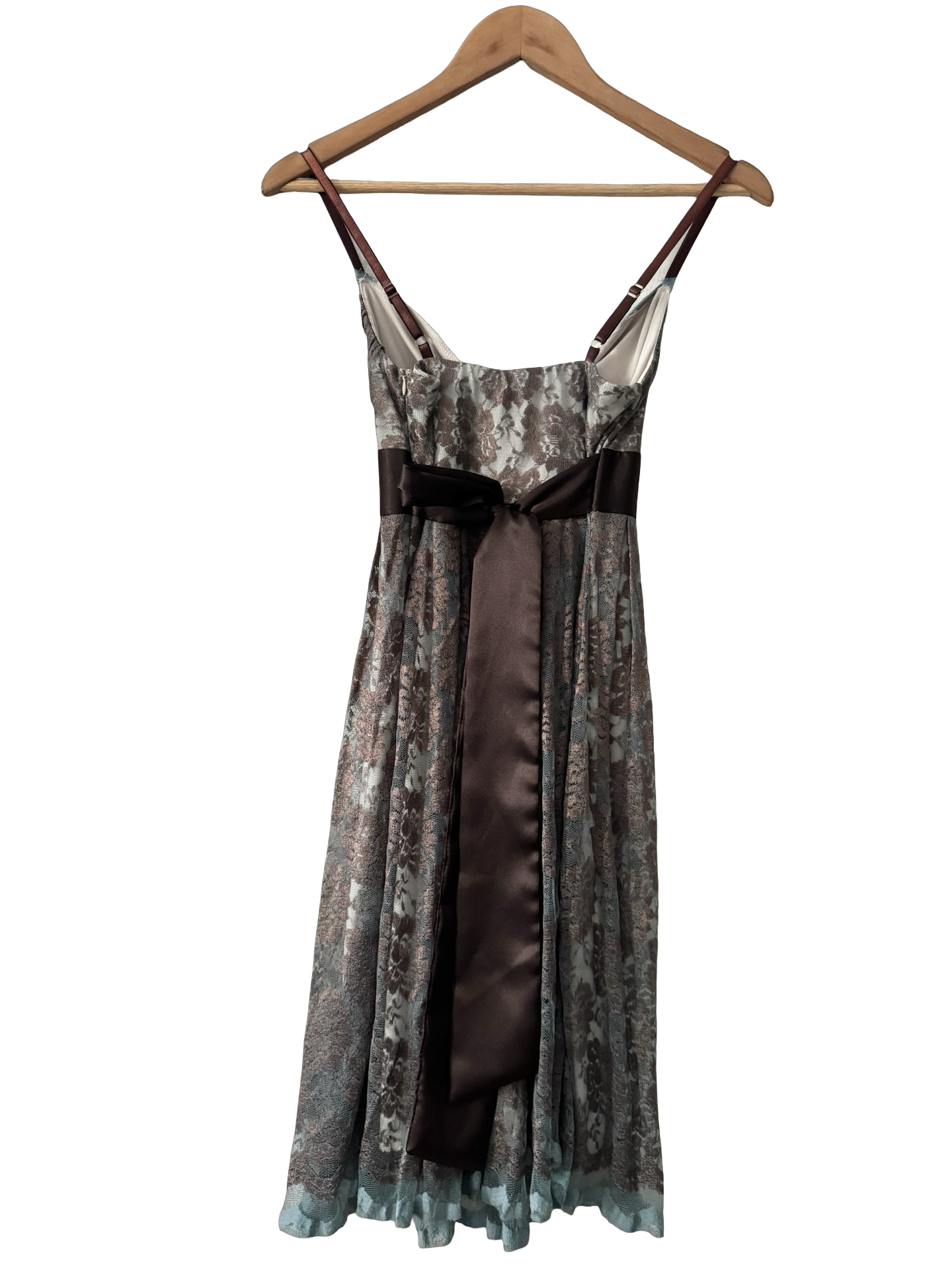 Vintage Y2K Faded Romance Lace Dress (Extra Small/Small)