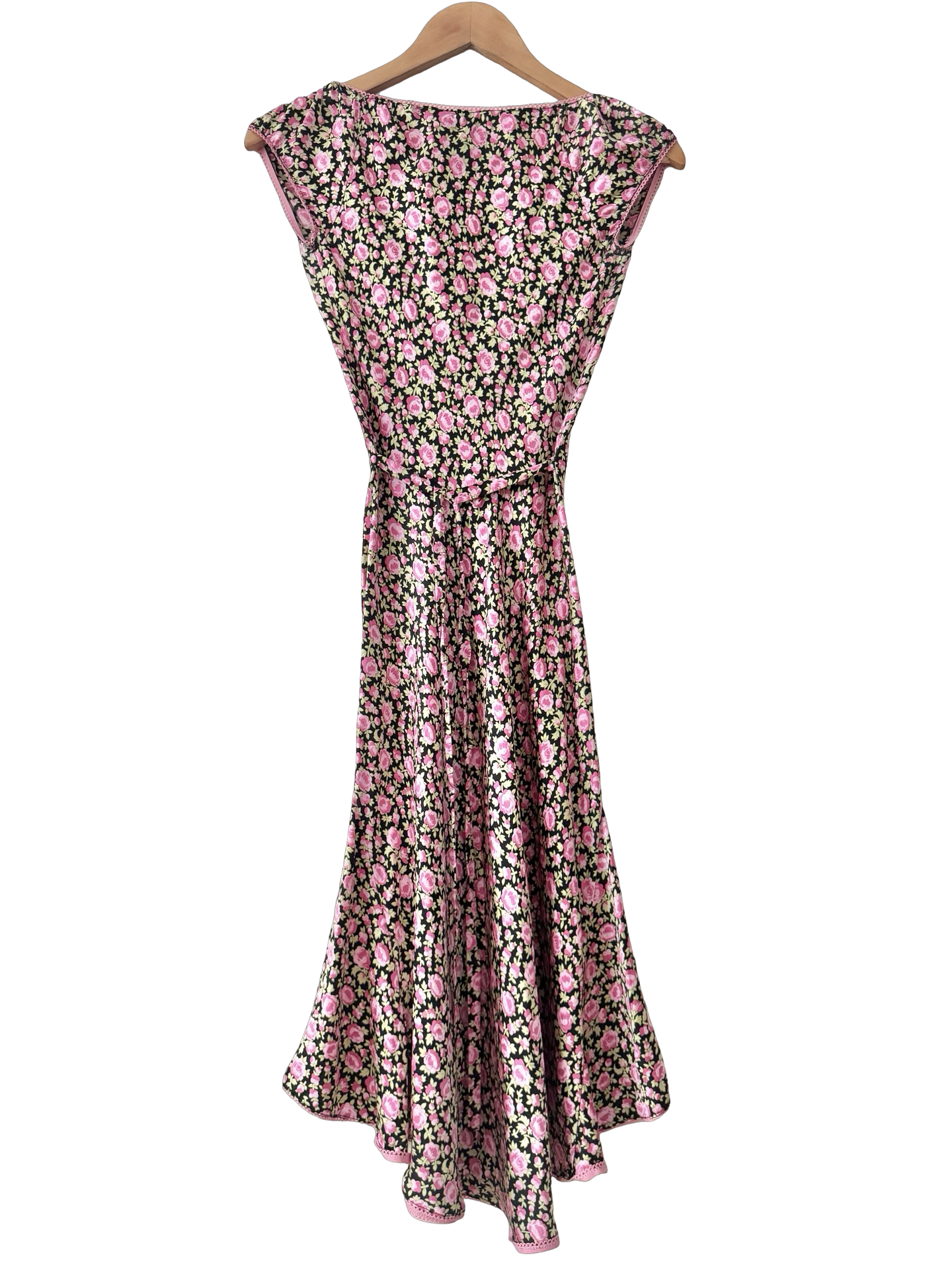 Vintage 90s Betsey Johnson Bias Tie Slip Dress (S)