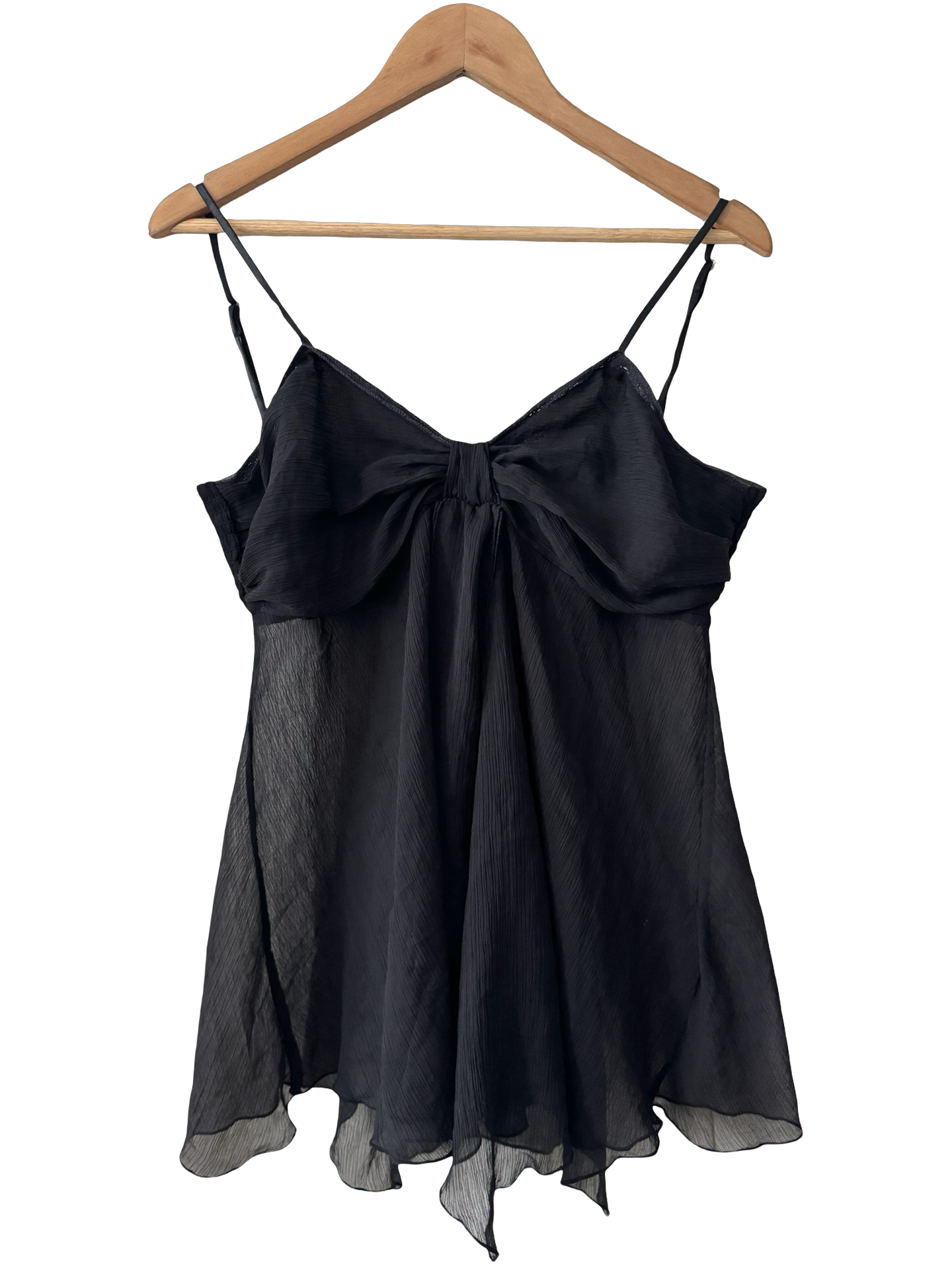 Vintage Y2K Midnight Bow Cami (L)