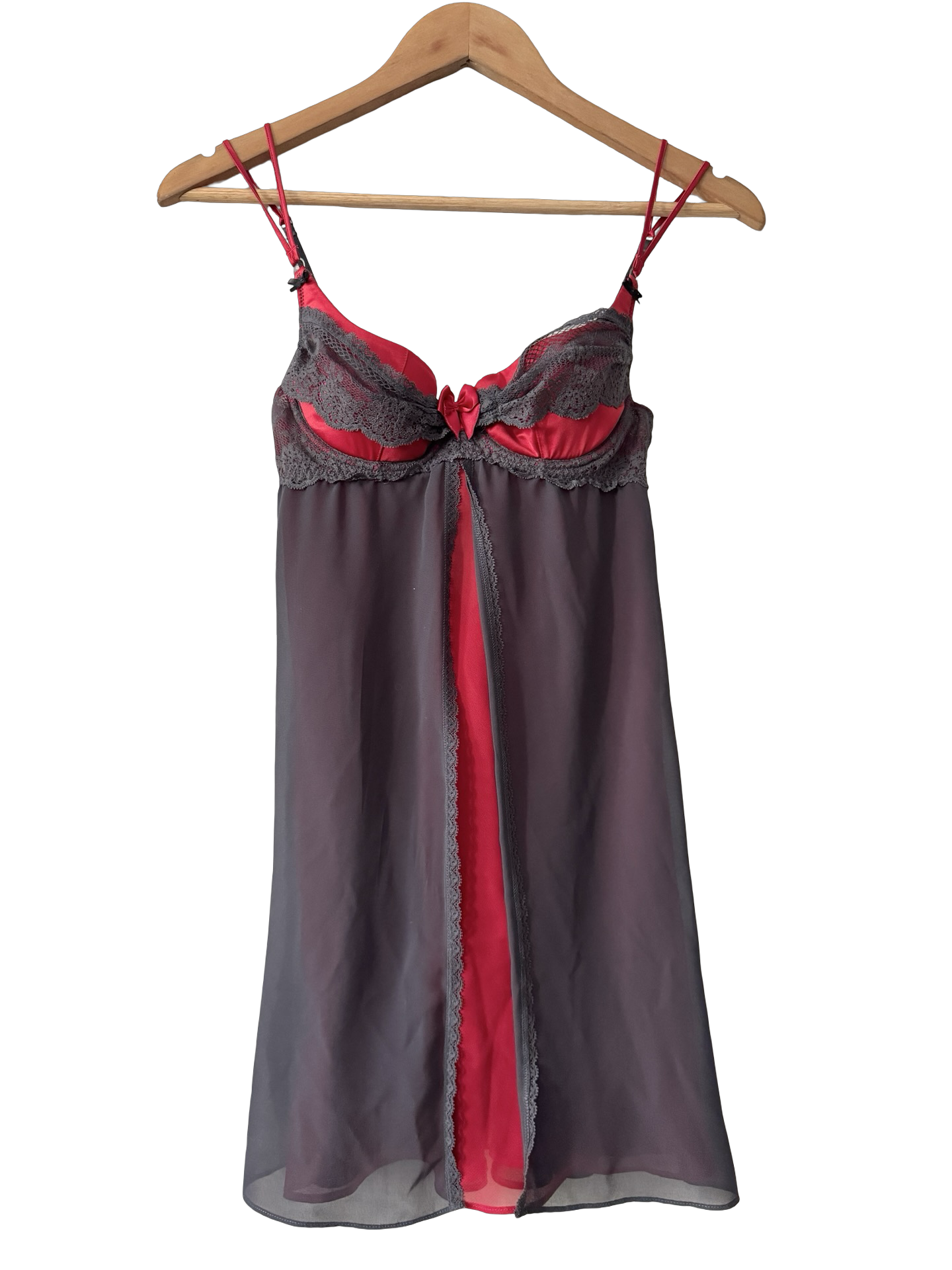 Vintage Y2K Cherry Smoke Babydoll Top (S/M)
