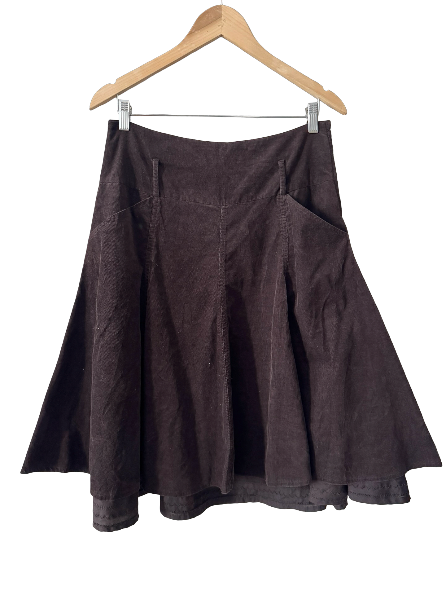 Vintage Y2K French Bohemian City Girl Midi Skirt (M)