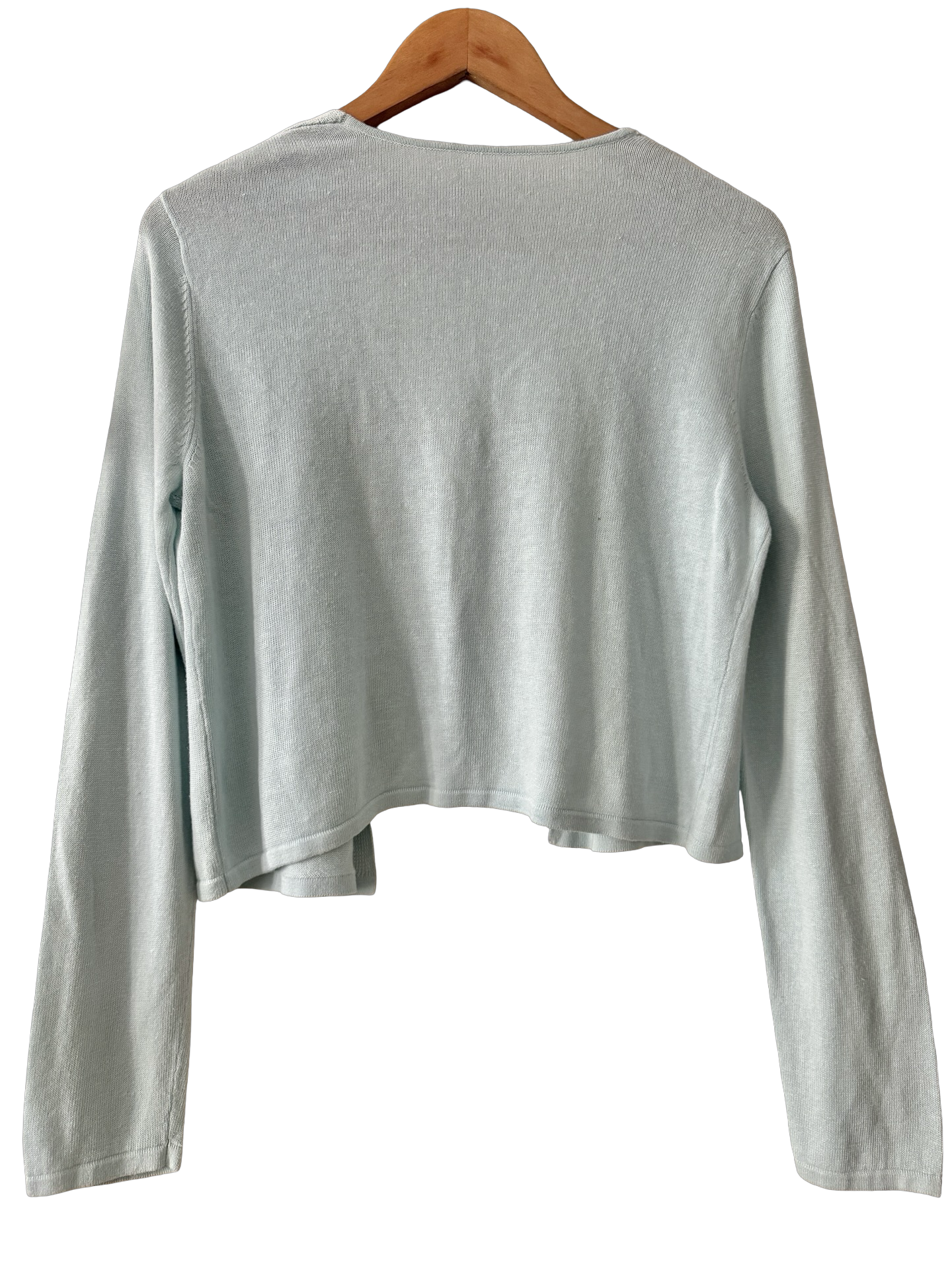 Vintage Y2K Powder Blue Floral Embroidered Cardigan (M)