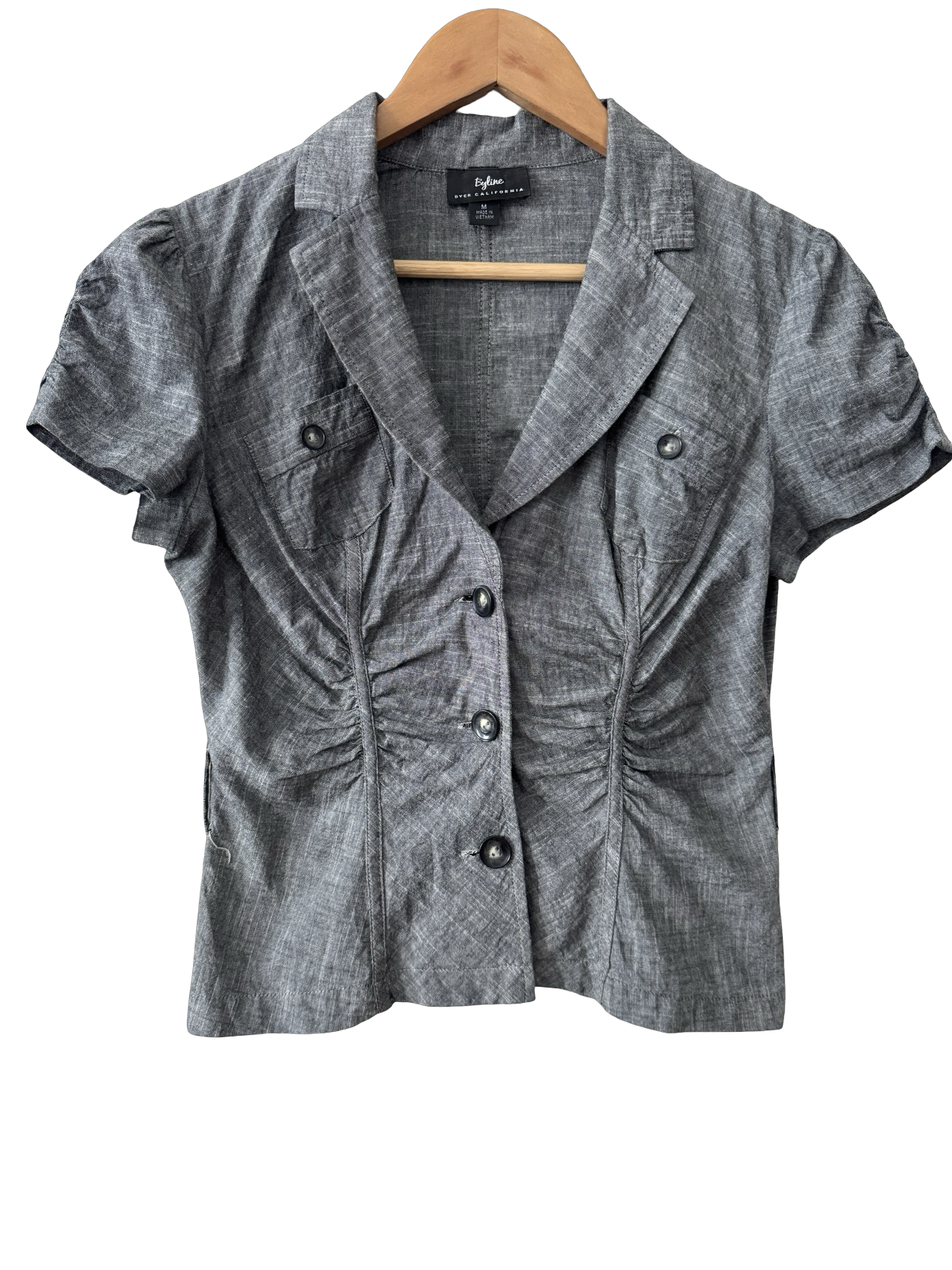 Vintage 90s Byline California Charcoal Suit Top (M)