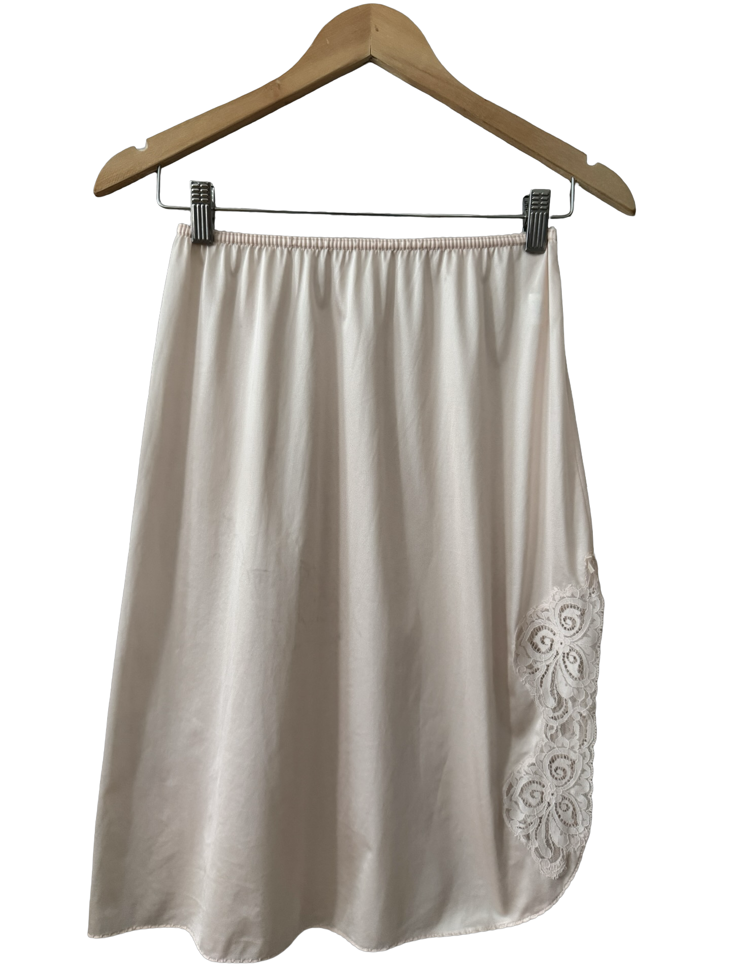 Vintage 60s Blush Lace Half Slip Skirt (XS/S)