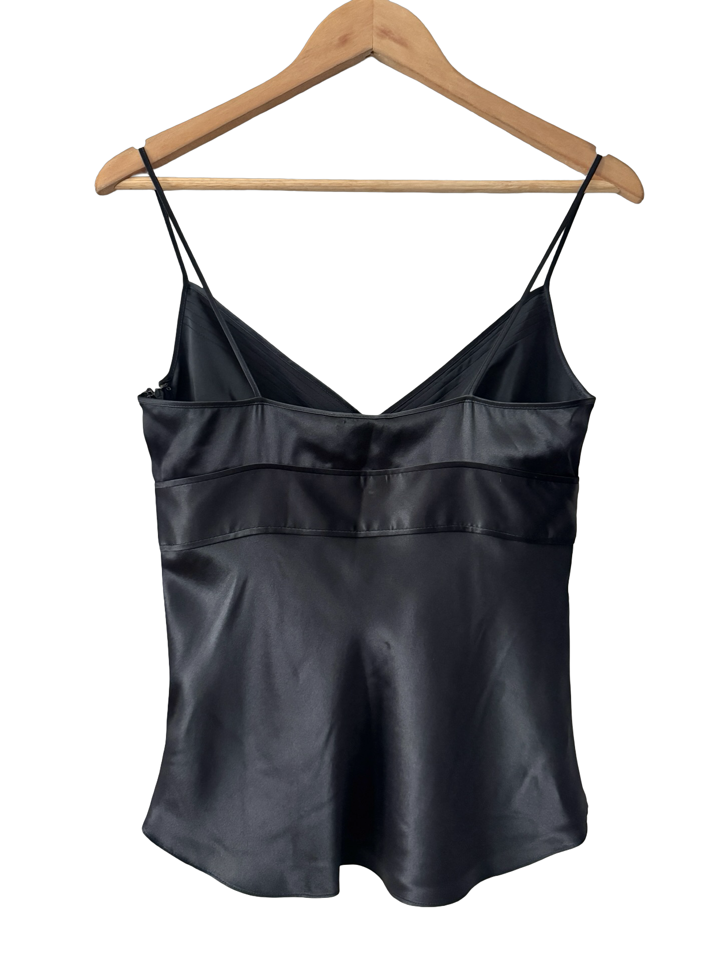 Vintage Y2K Midnight Silk Cami (S/M)