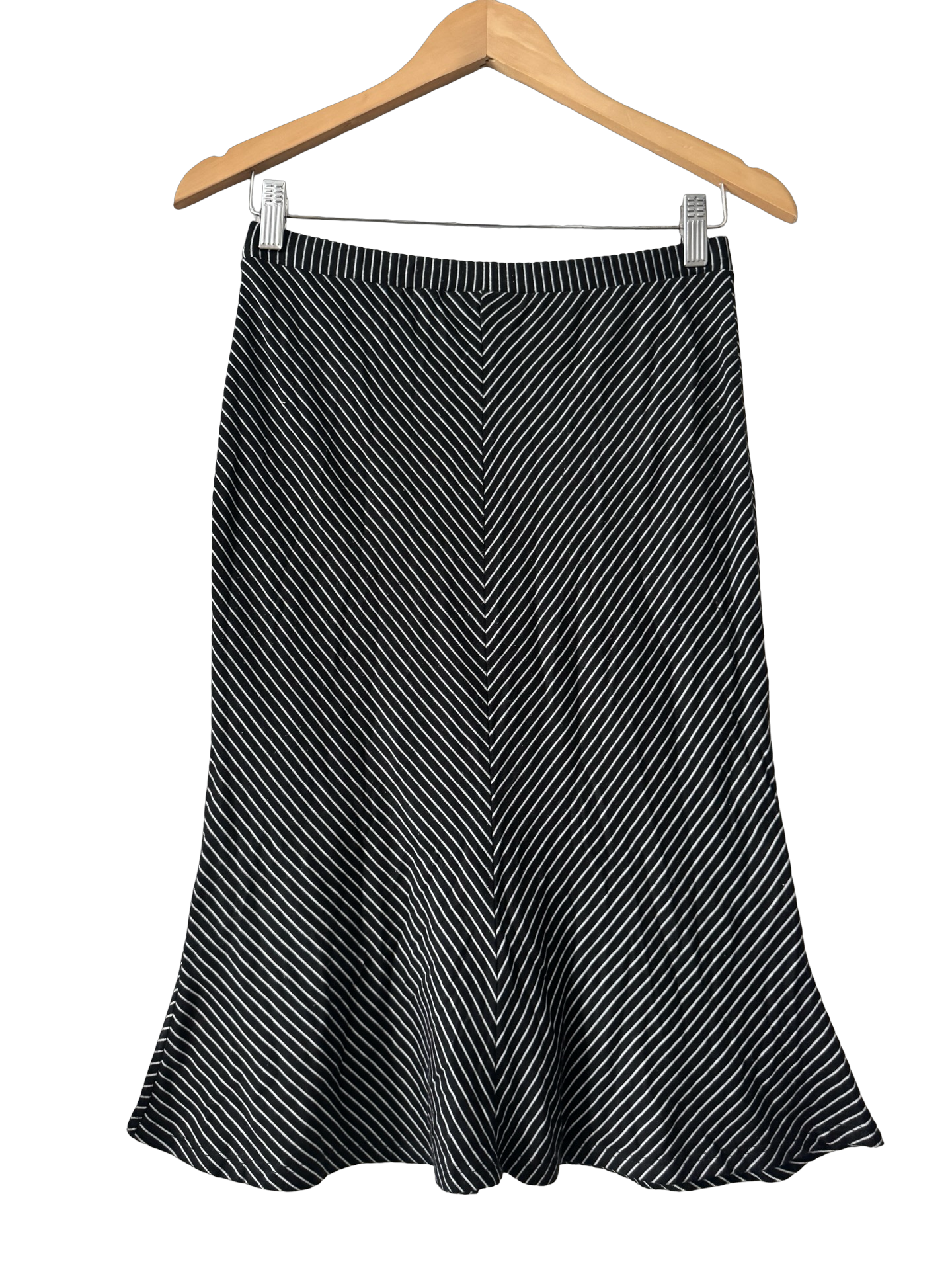 Vintage 90s Left Bank Striped Midi Skirt (XS)