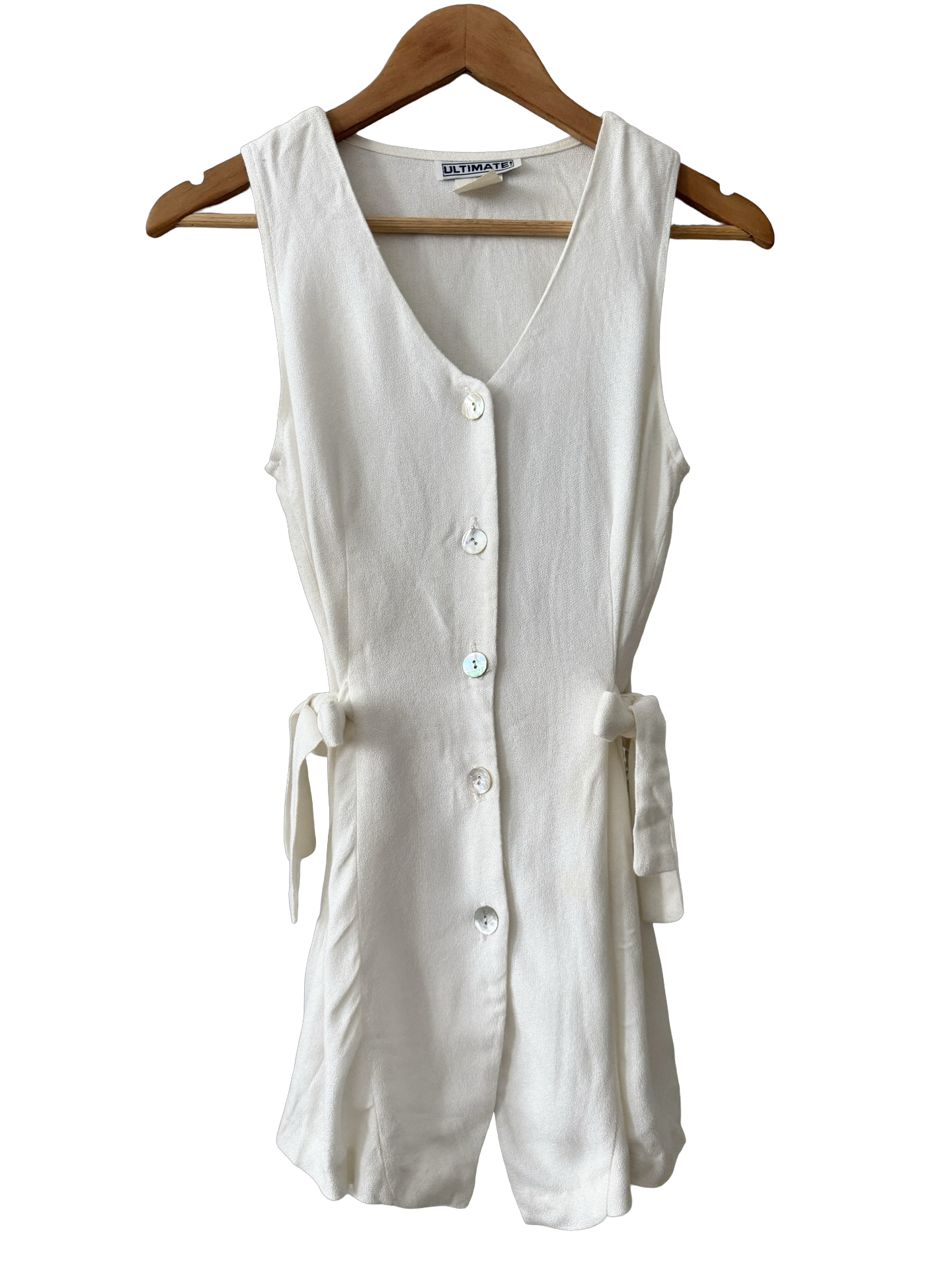 Vintage 90s Riviera Tie-Waist Vest (S/M)
