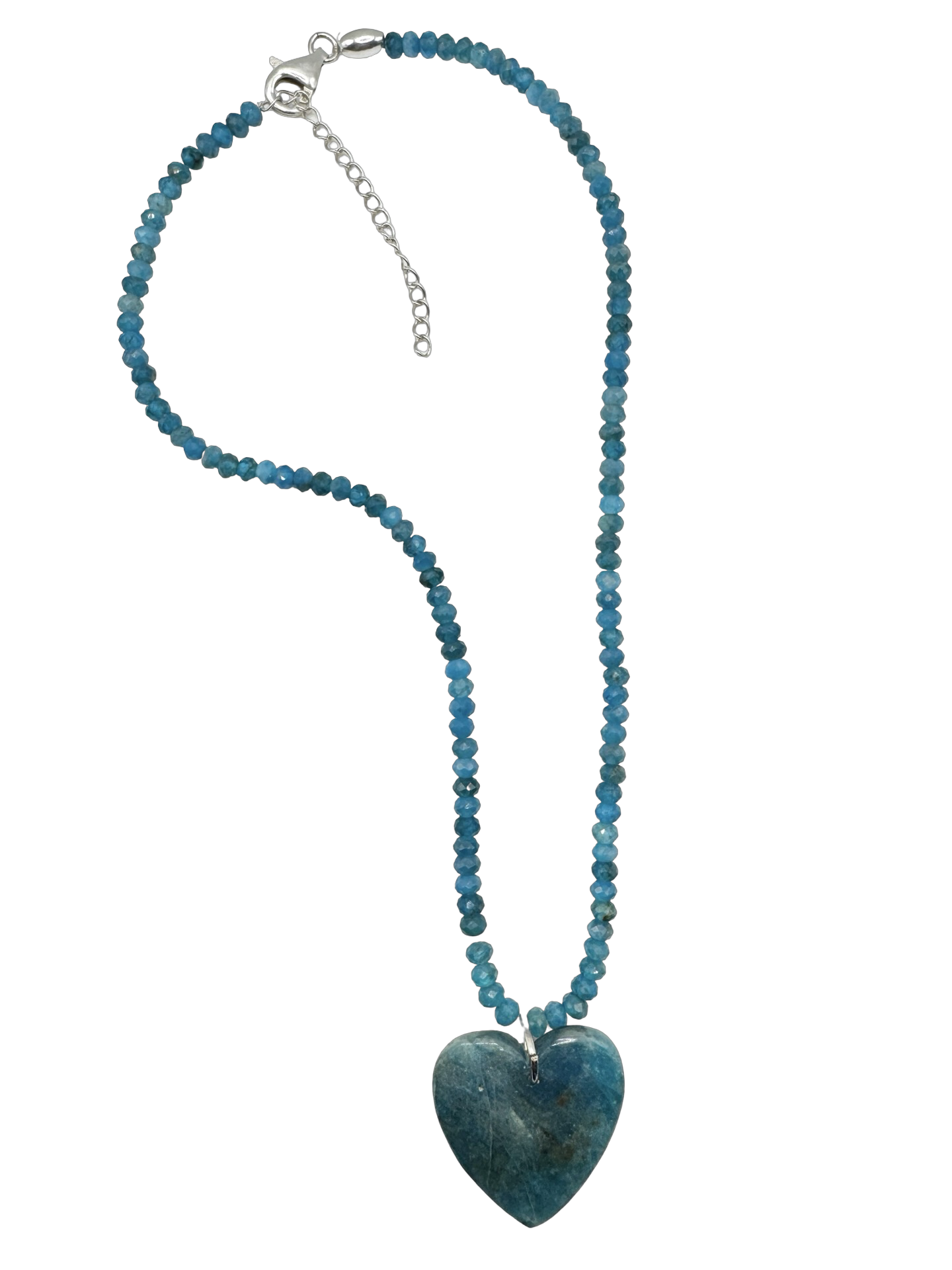 Vintage Y2K Ocean Heart Beaded Necklace