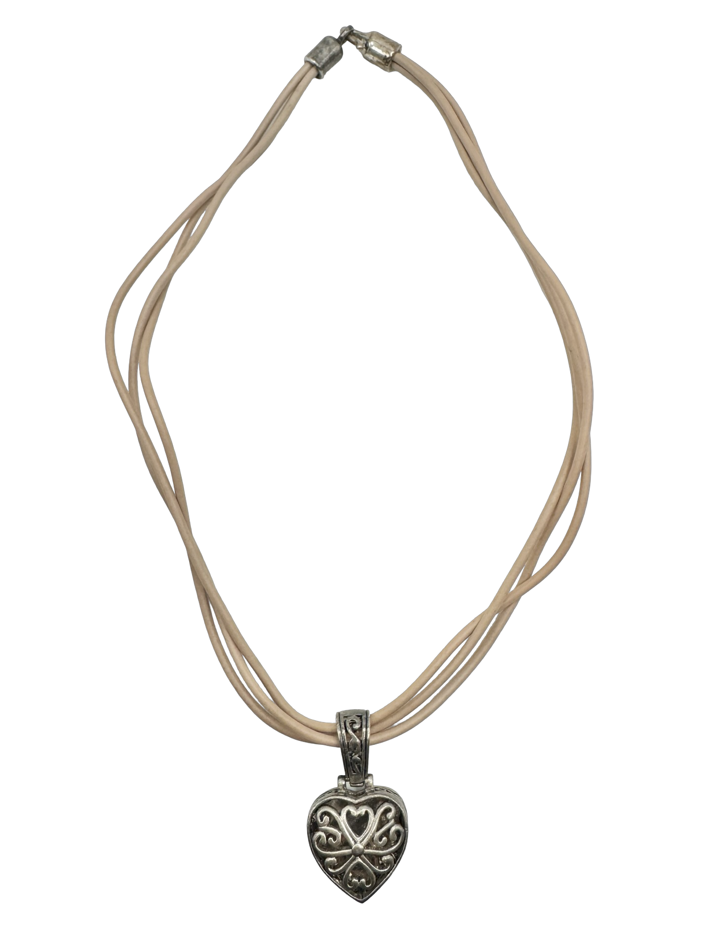 Vintage Soft Romance Heart Pendant Necklace