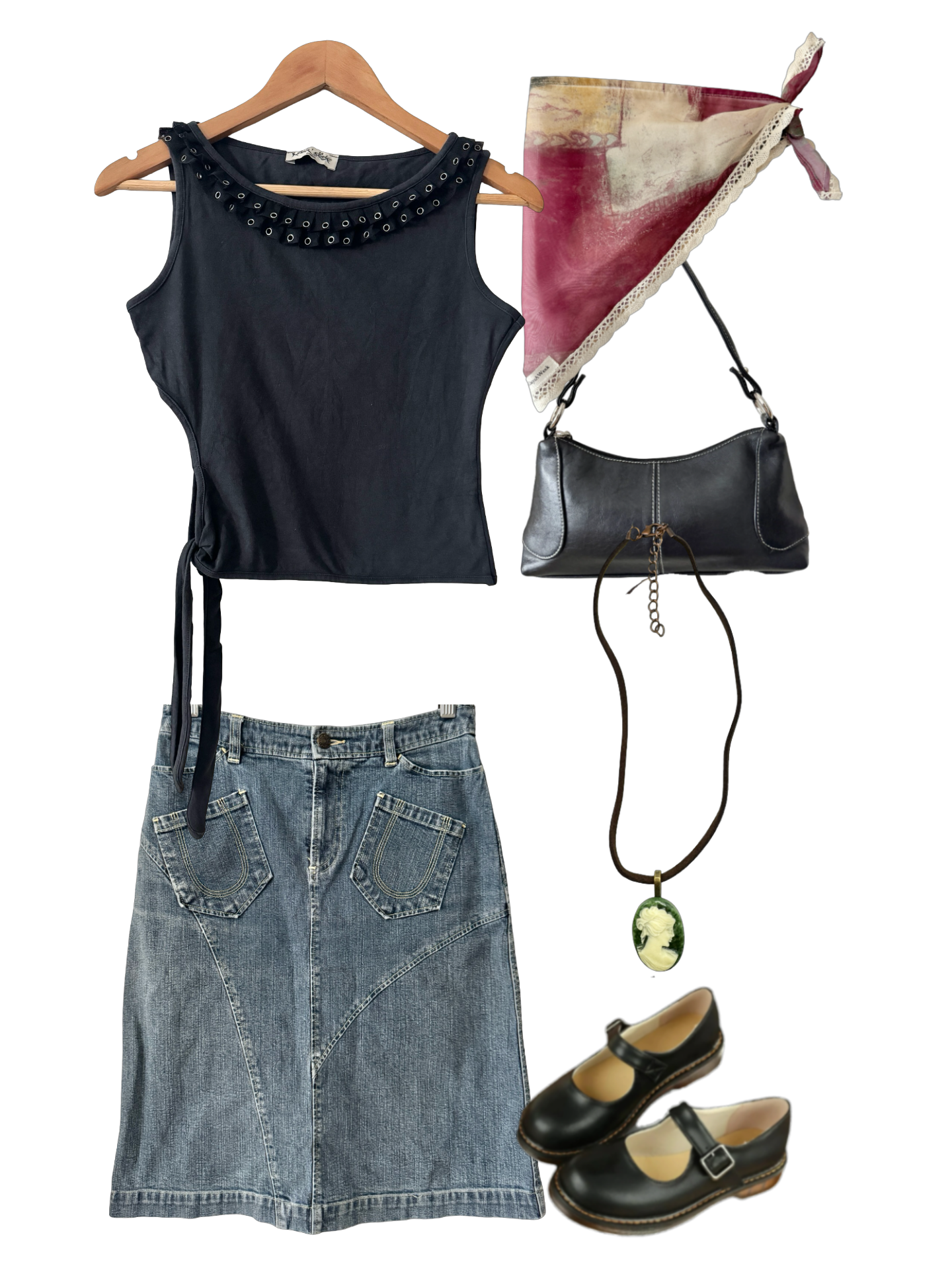 Vintage Y2K Parisian Side Street Siren top (S/M)