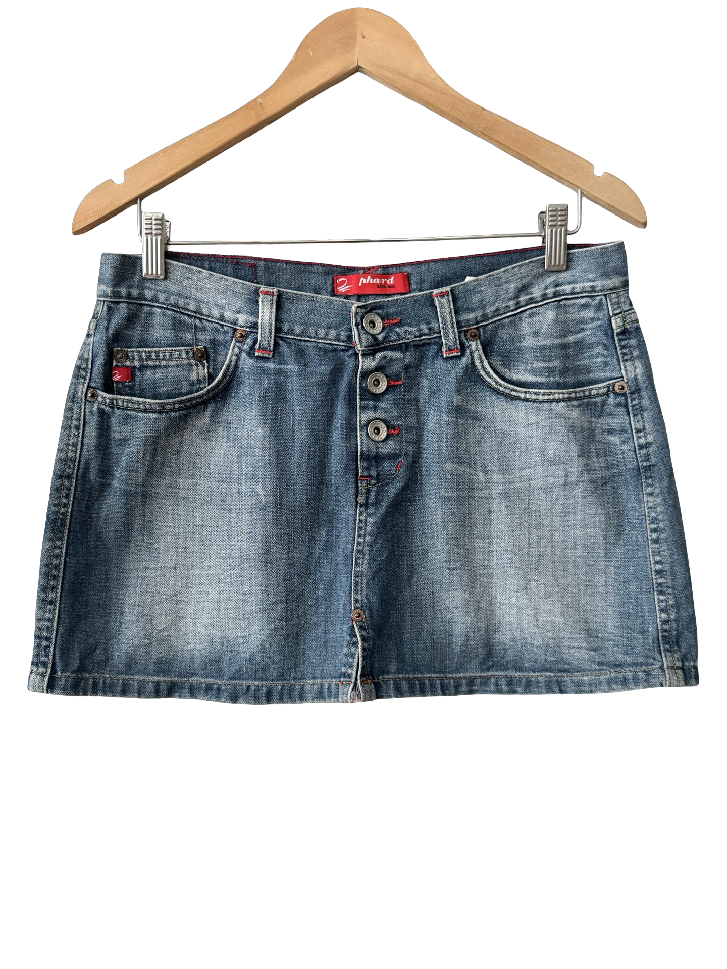 Vintage Y2K Italian Denim Micro Mini Skirt (M)