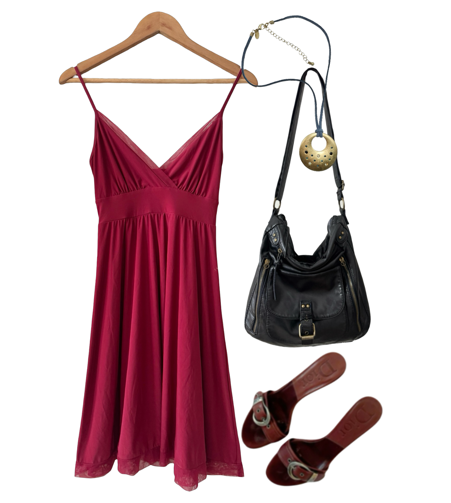 Vintage Y2K Cherry Baby Doll Dress (XS/S)