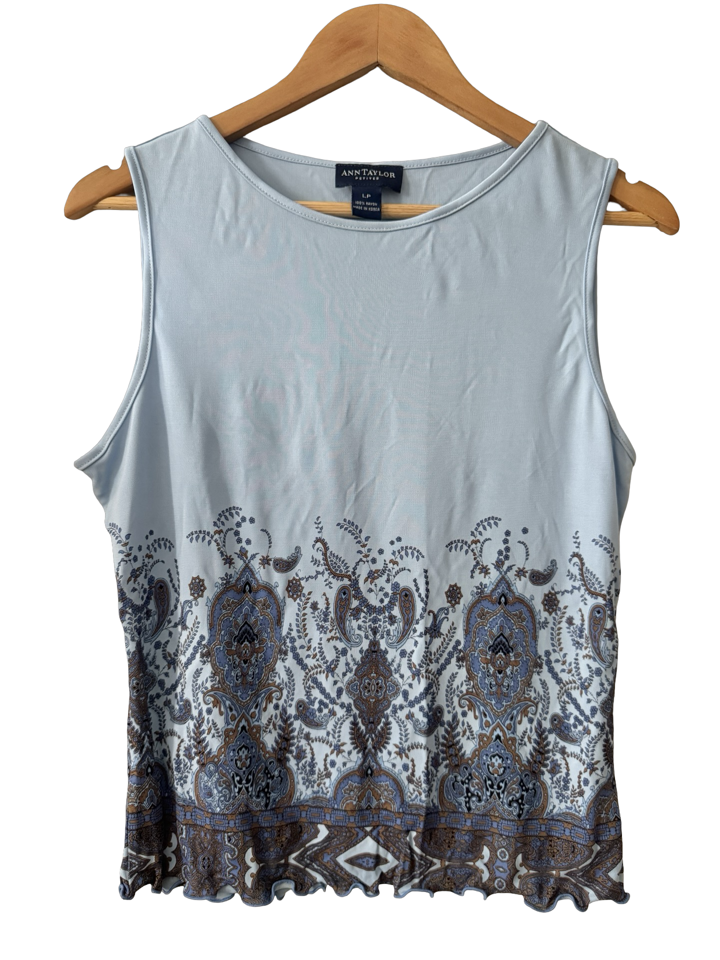 Vintage Y2K Porcelain Paisley Tank (L)