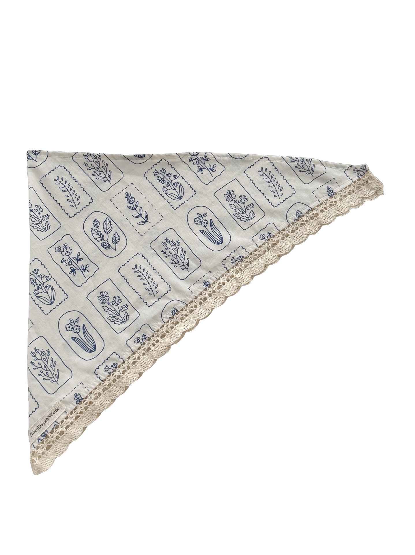 Cottage Stamp Lace Hair Scarf
