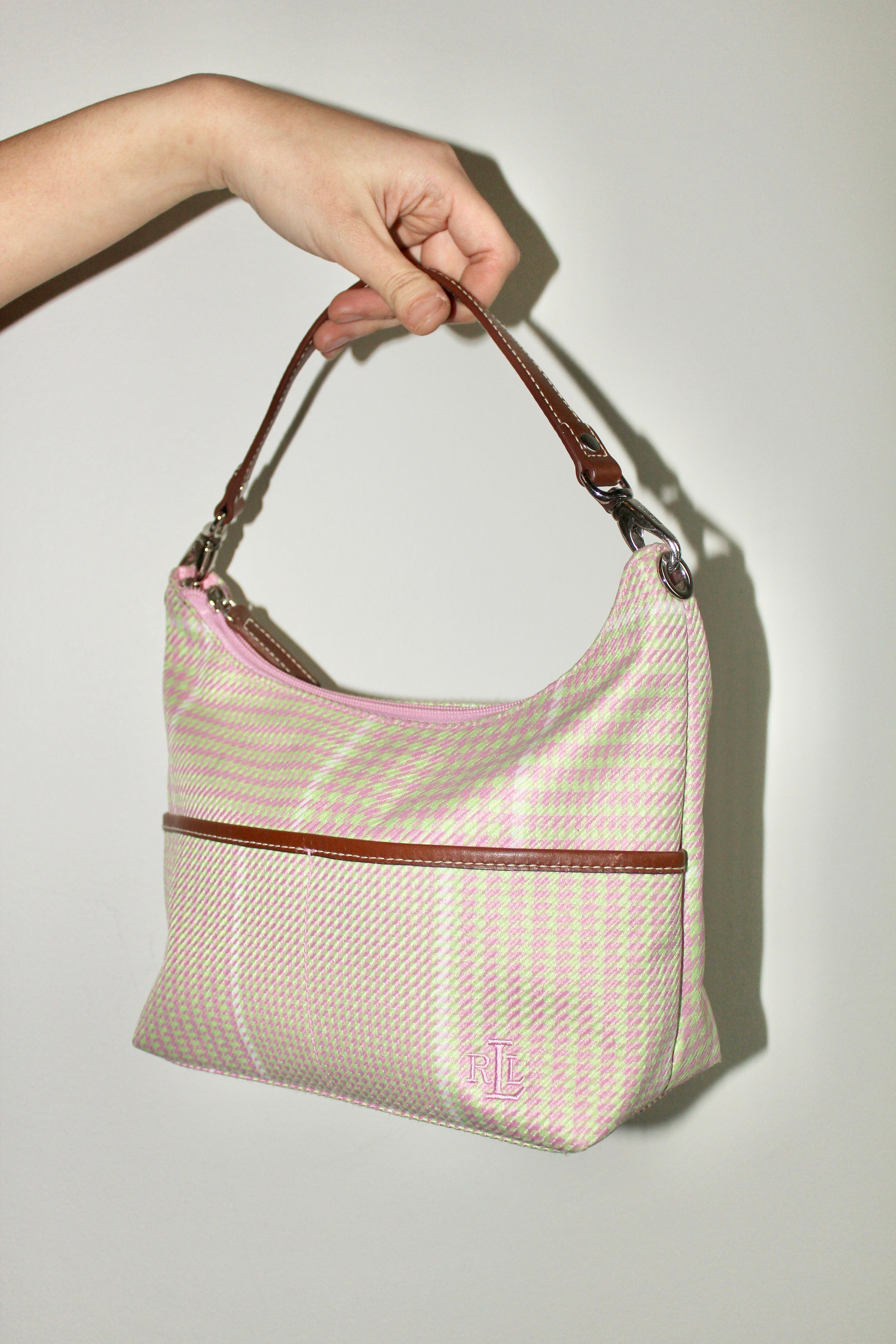 Vintage Ralph Lauren Polo Women's Handbag Purse Bag Brown PLAID Houndstooth  COA | eBay