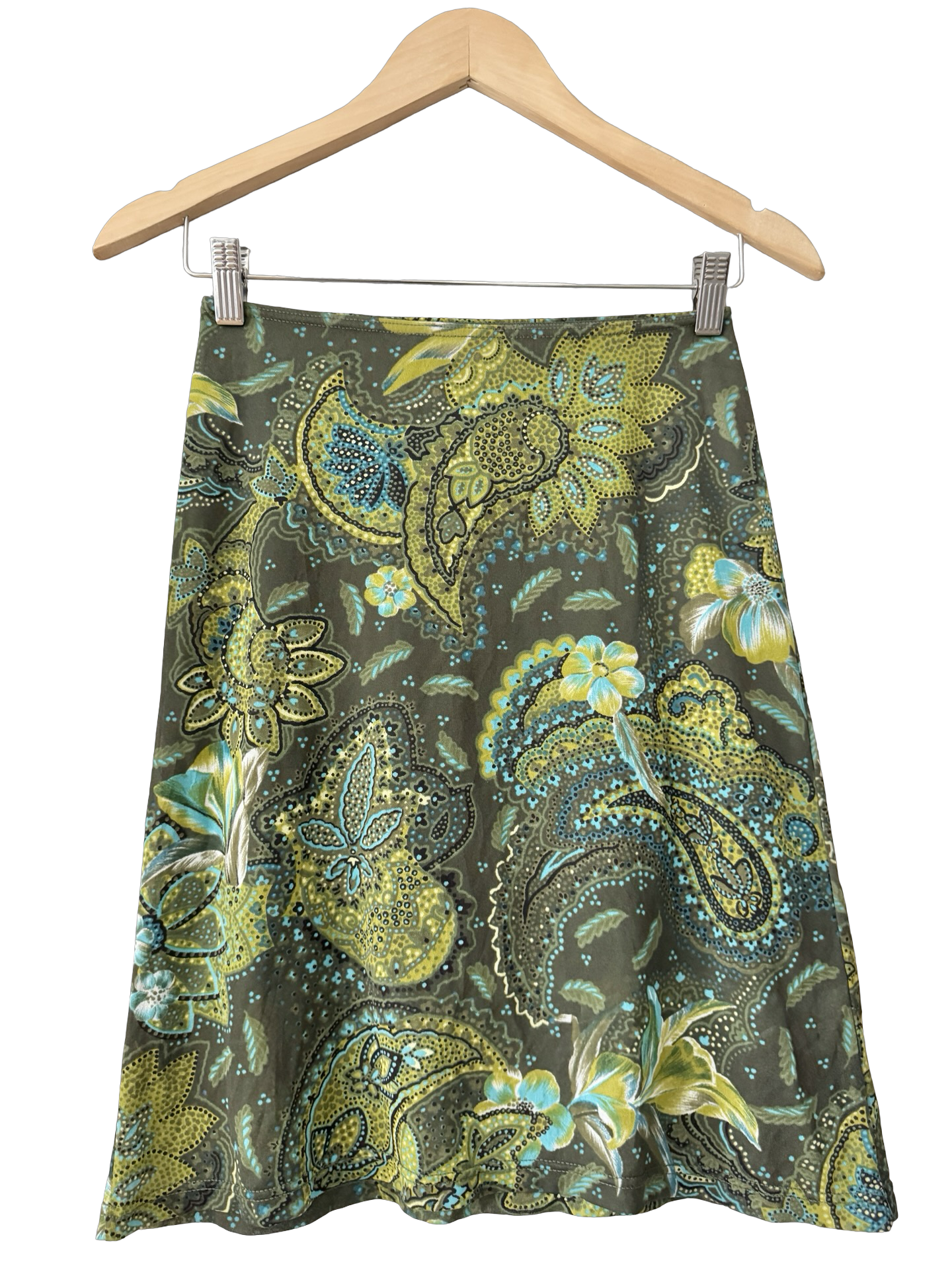 Vintage 90s Morgan De Toi Electric Garden Skirt (XS)