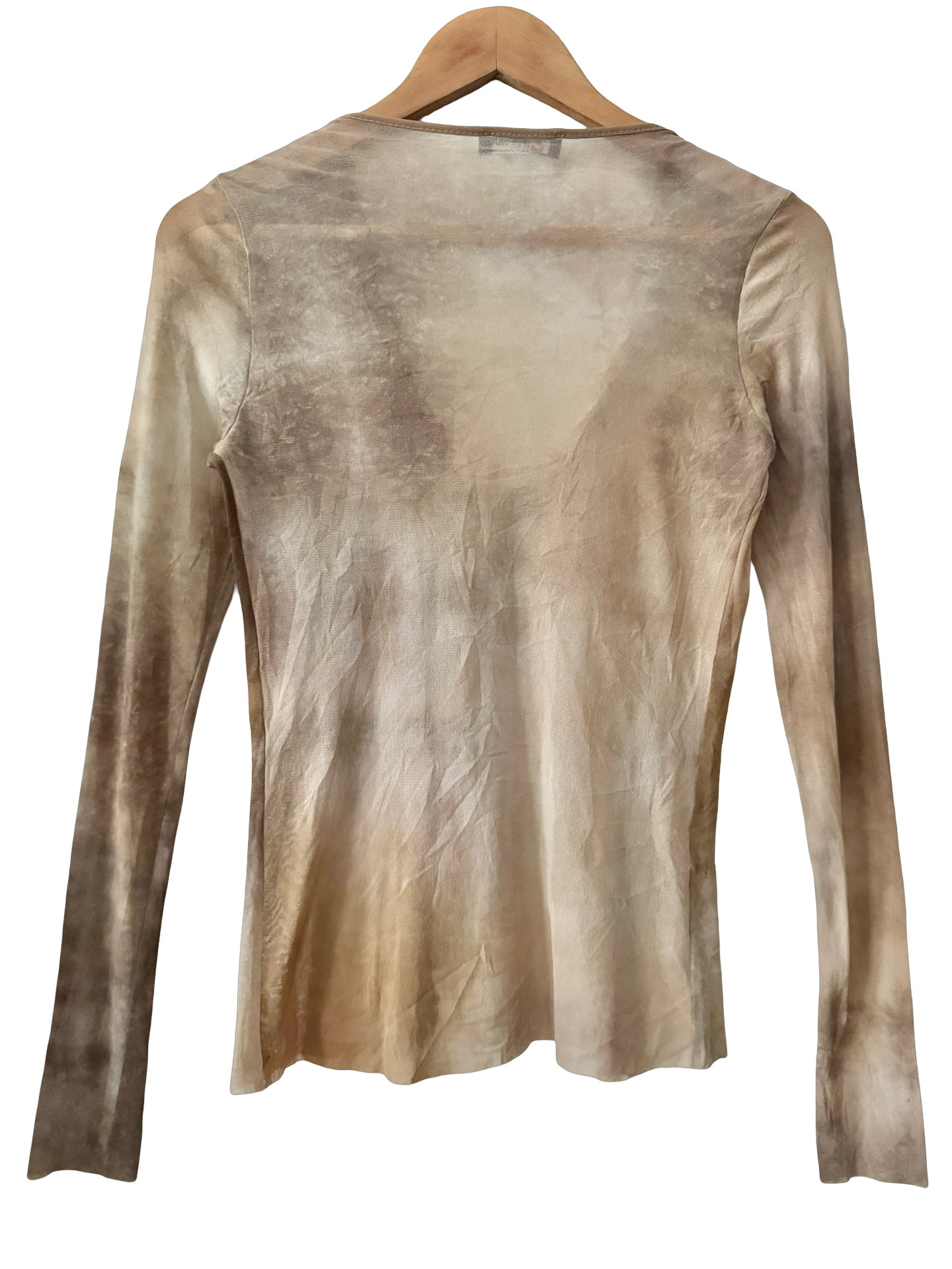 Vintage 90s Morgan De Toi Mocha Lace-Up Romance Top (M)