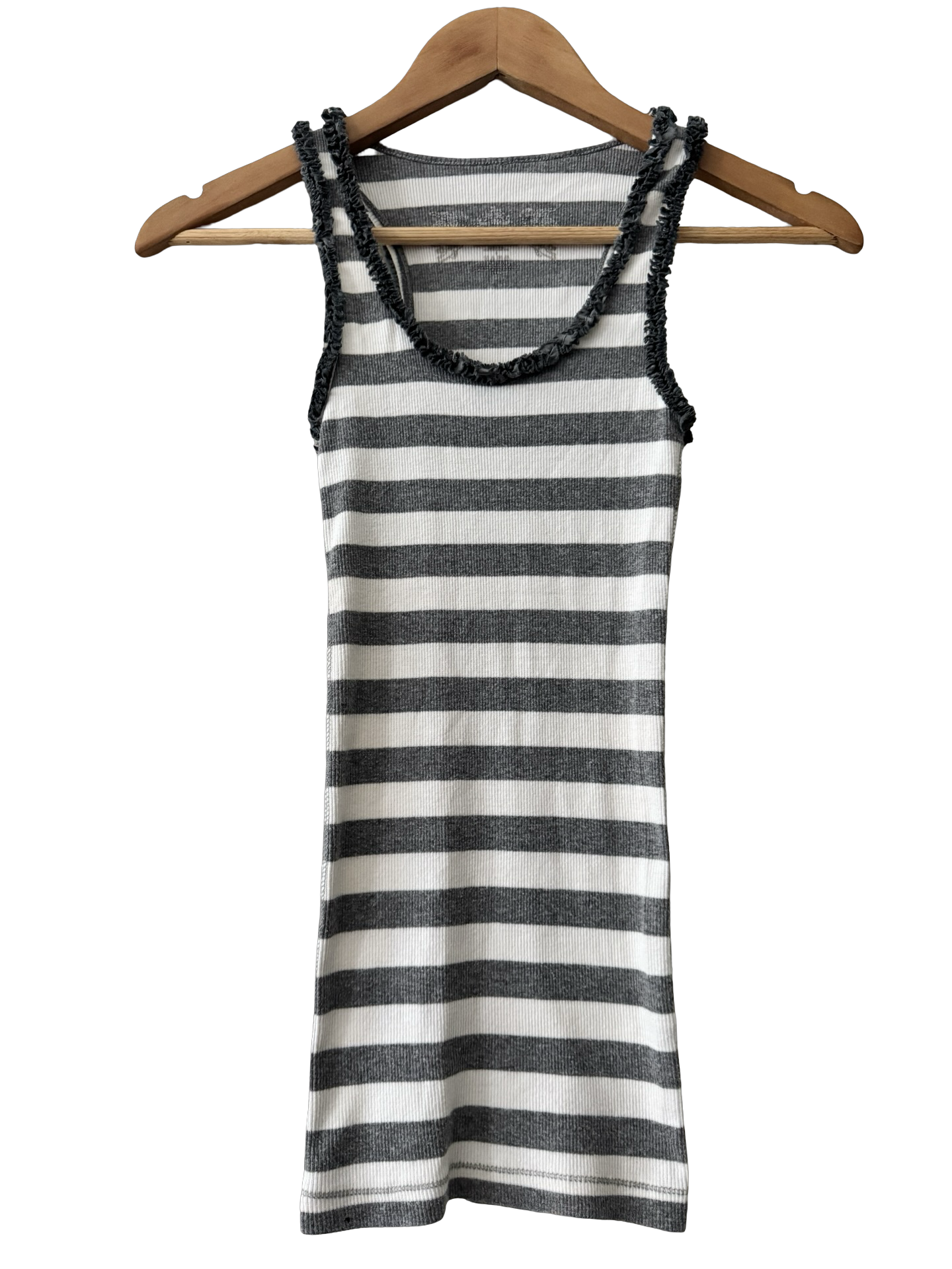 Vintage Y2K Retro Stripe Knit Tank (XS/S)
