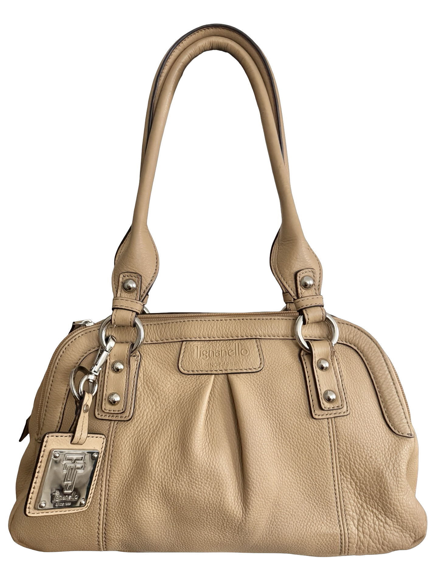 Vintage Y2K Latte Girl Leather Bag