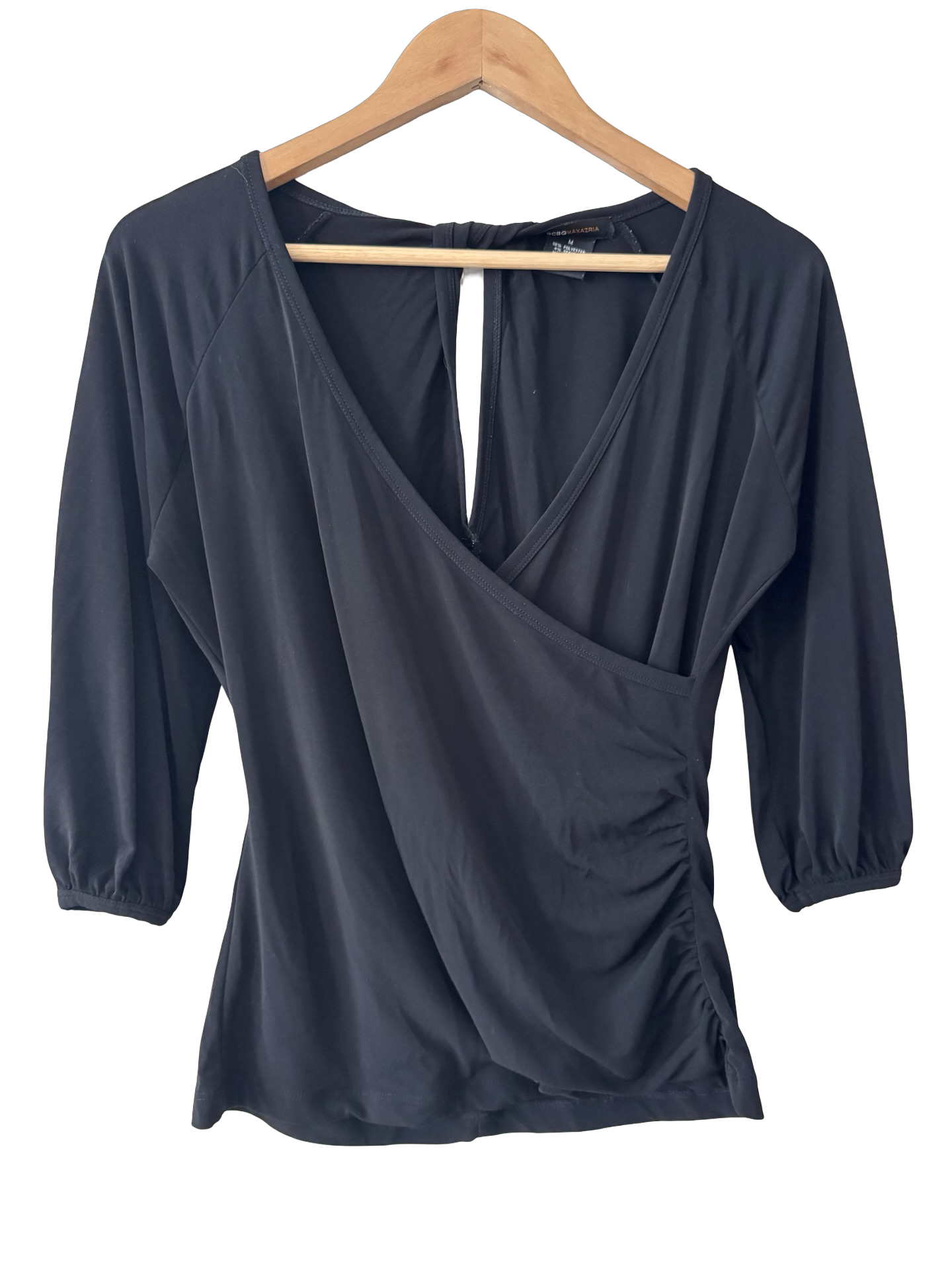 Vintage Y2K Retro Ruched Wrap Top (M)