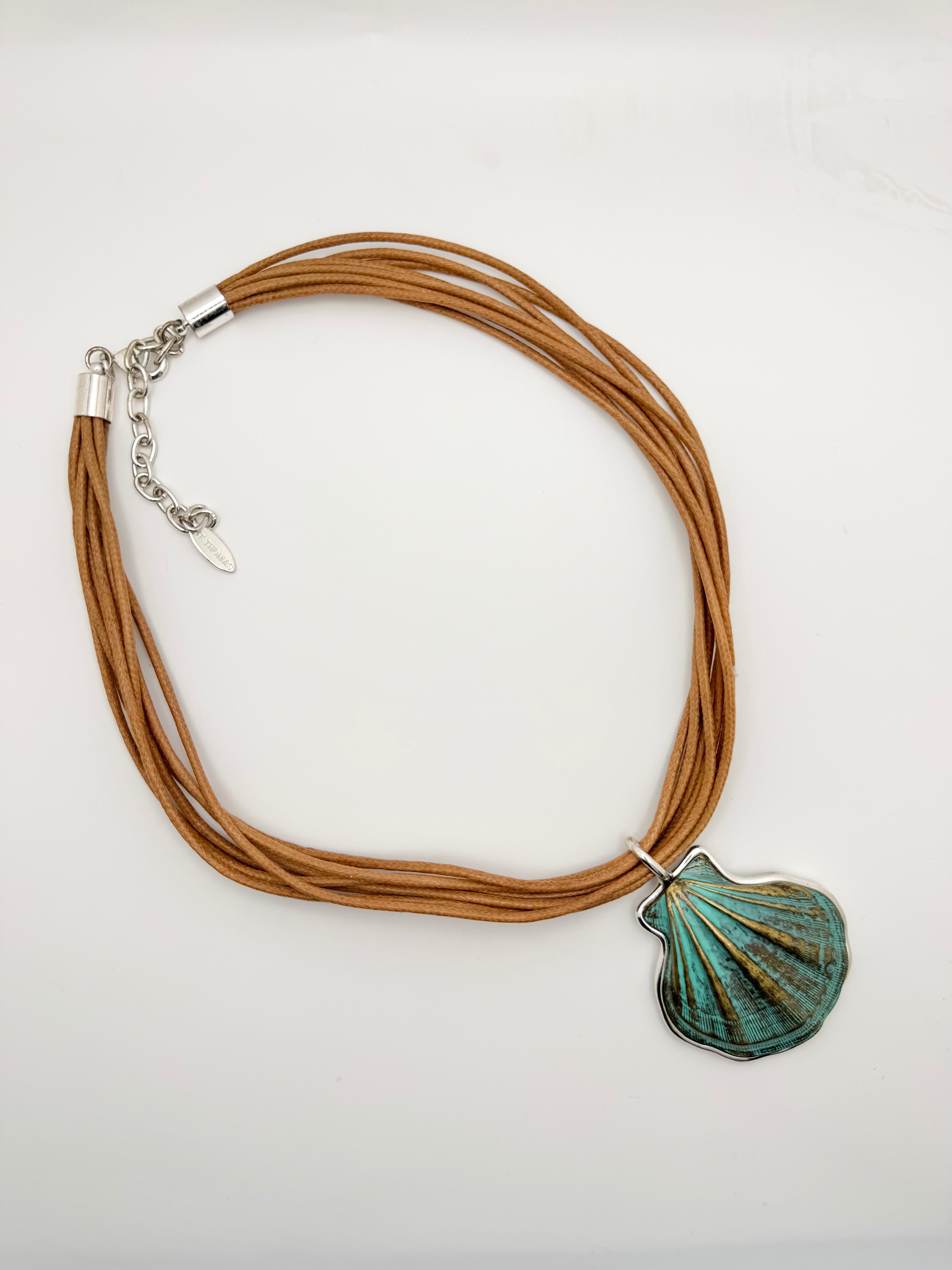 Antique Turquoise Shell Necklace