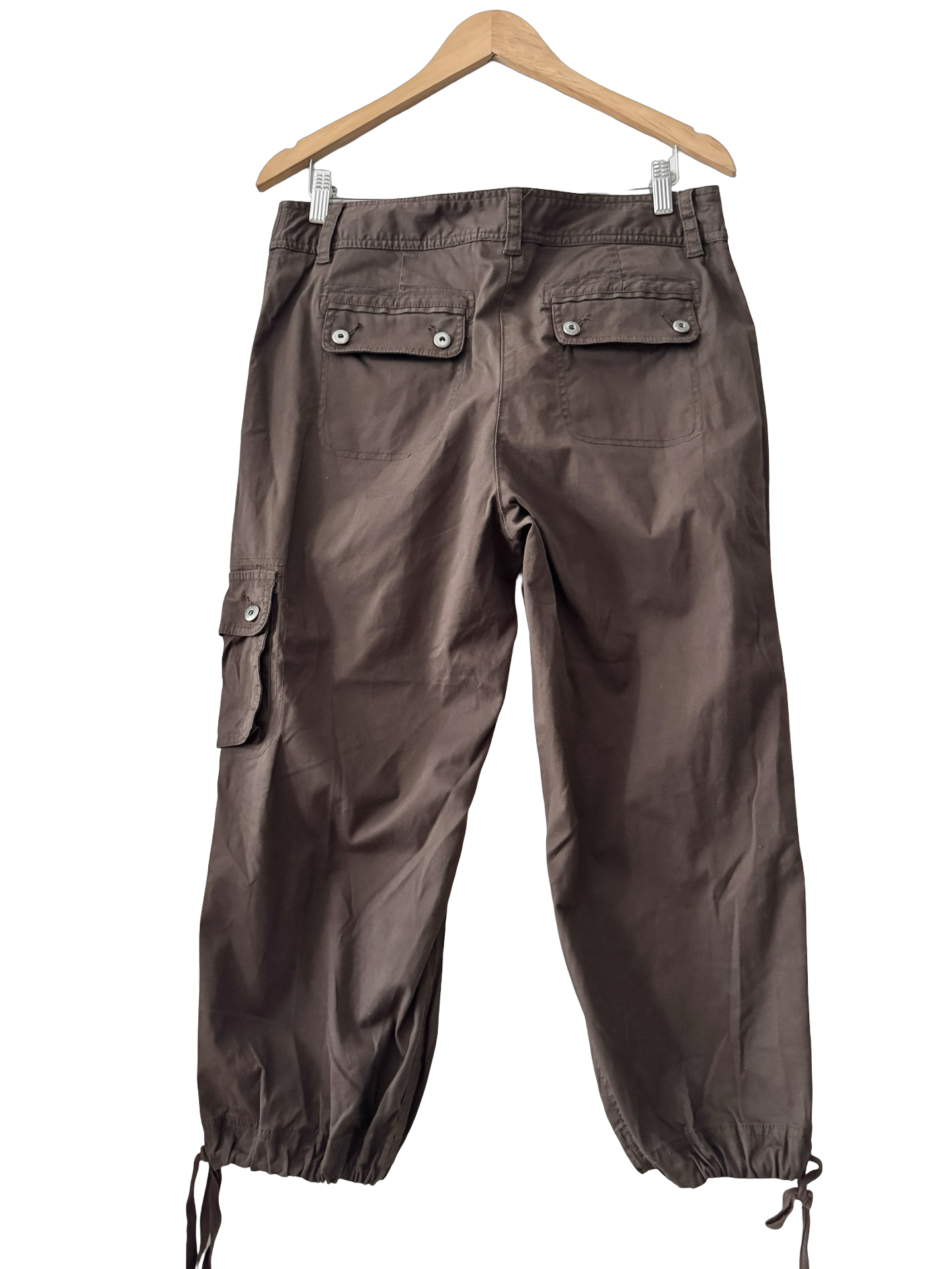 Vintage Y2K Espresso Cargo Capris (M)