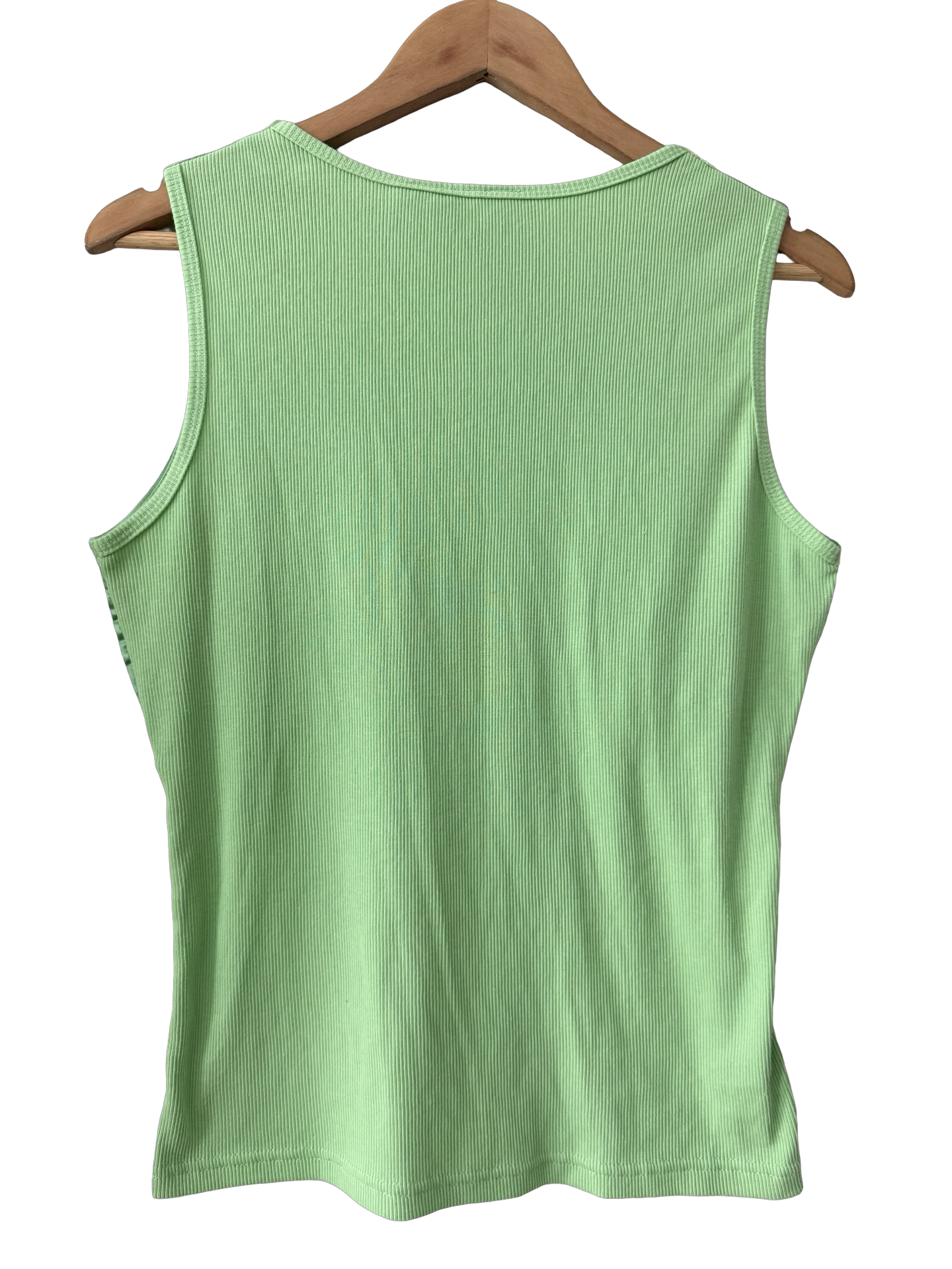 Vintage Y2K Lime Sorbet Lace Cutout Top (M/L)