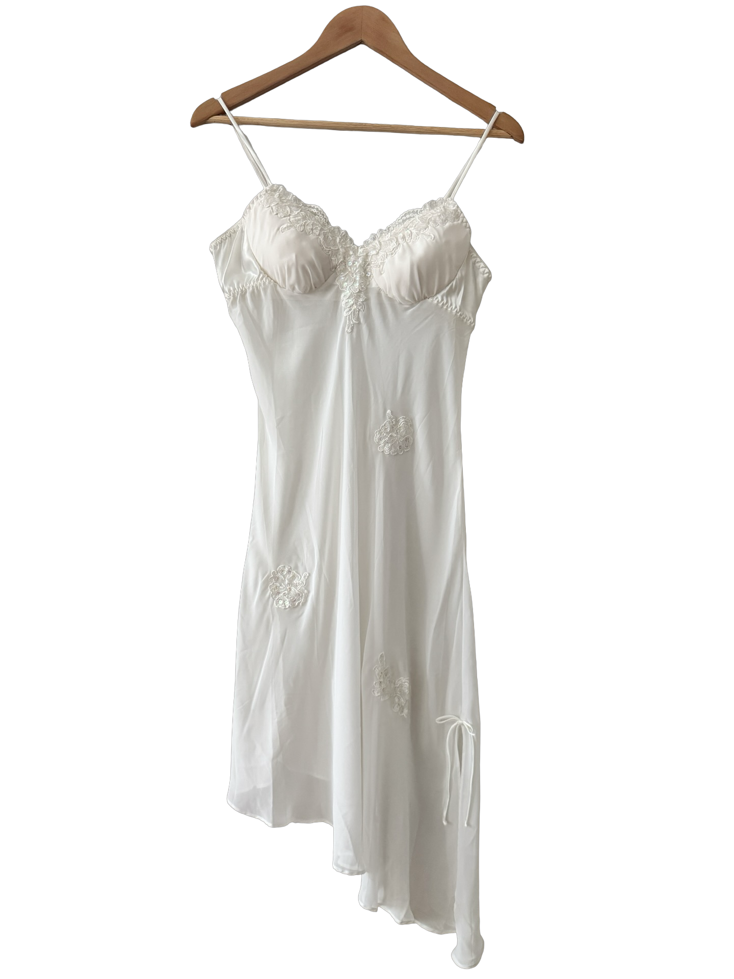 Vintage Y2K Cinema Exoil Ivory Swan Dress (S/M)