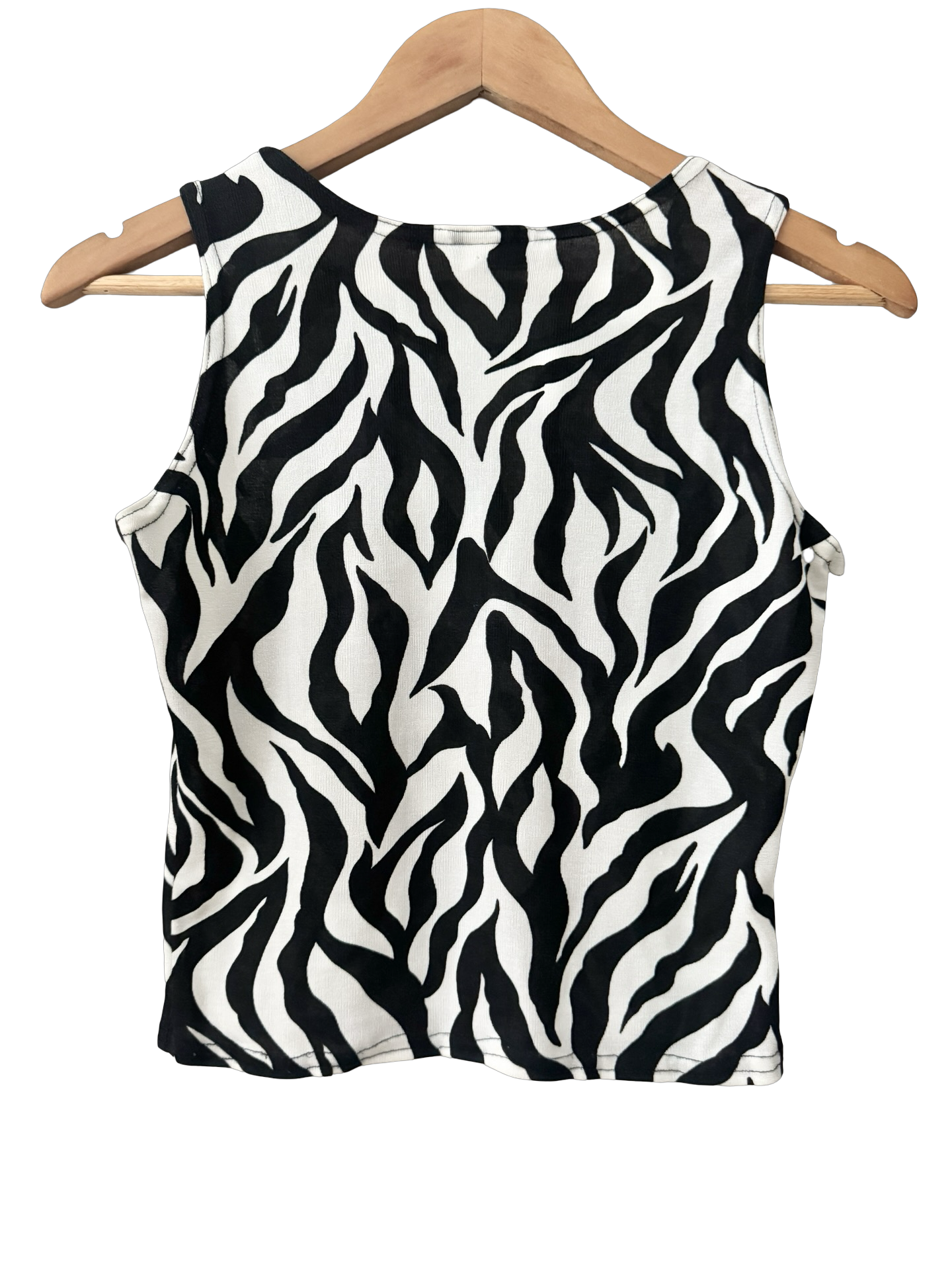 Vintage 90s In Charge Zebra Tank (M)