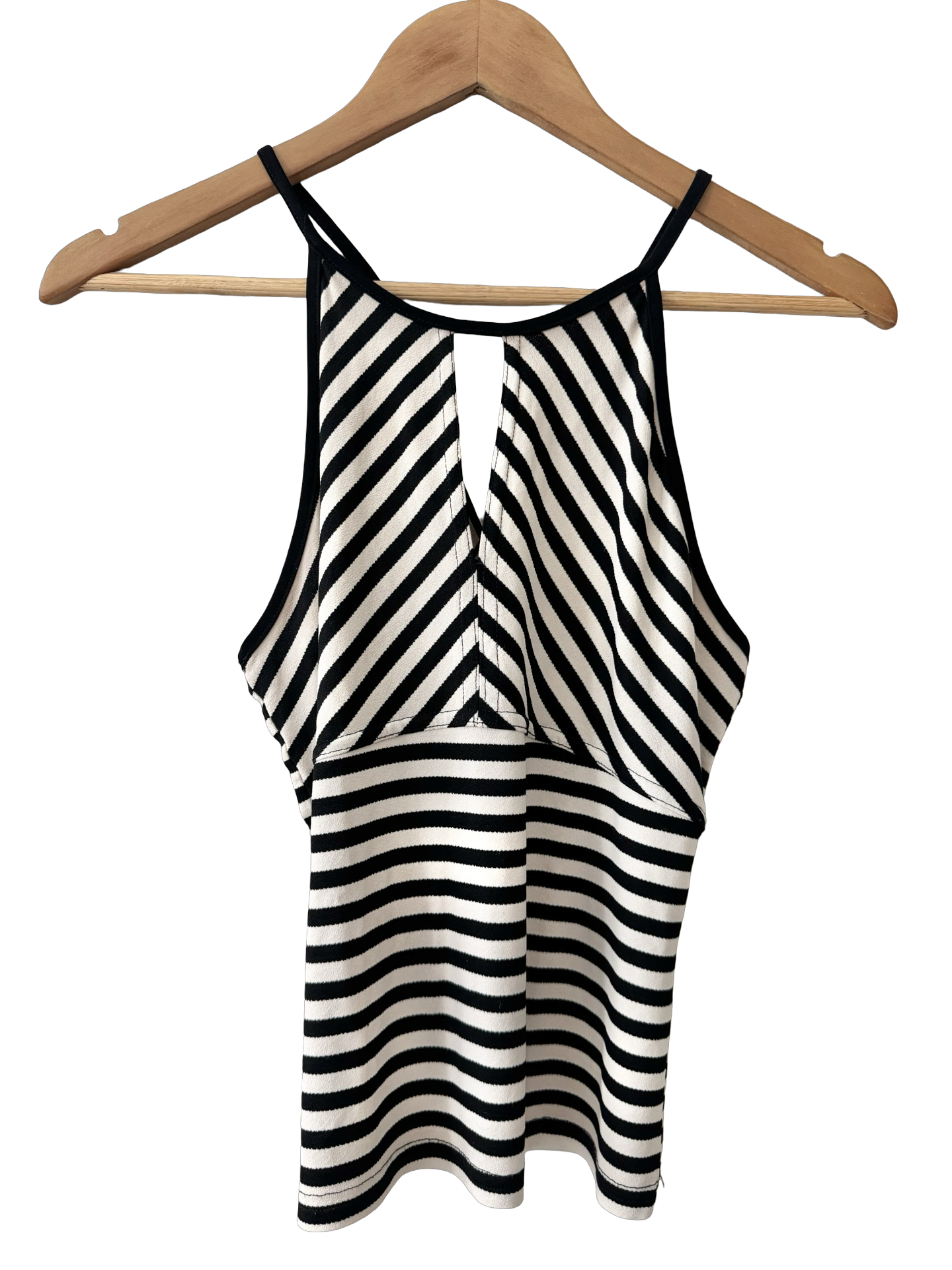 Vintage 90s Newport Optical Illusion Crossback Top (S/M)