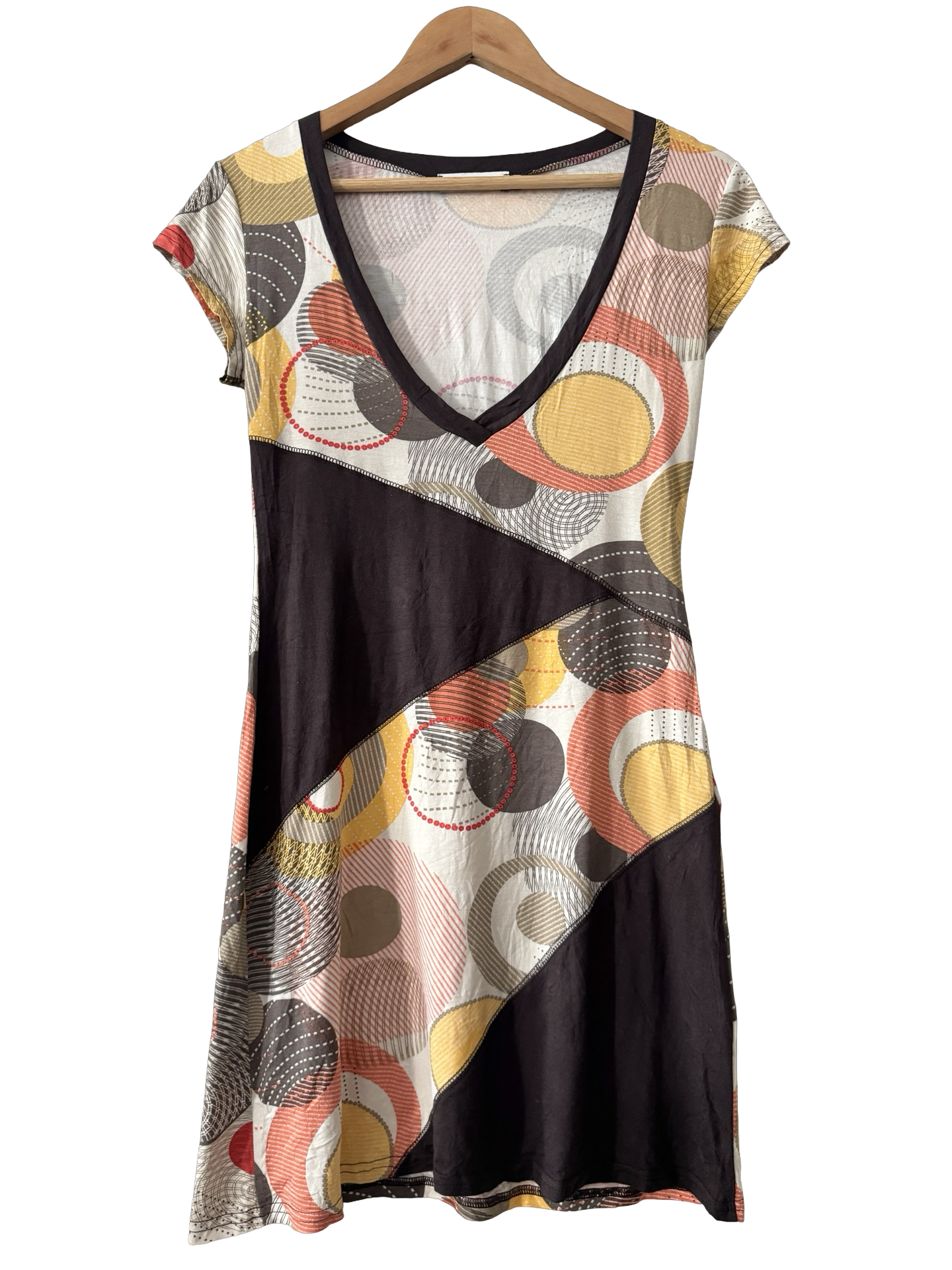 Vintage Y2K French Mod Discothèque Mini Dress (M)