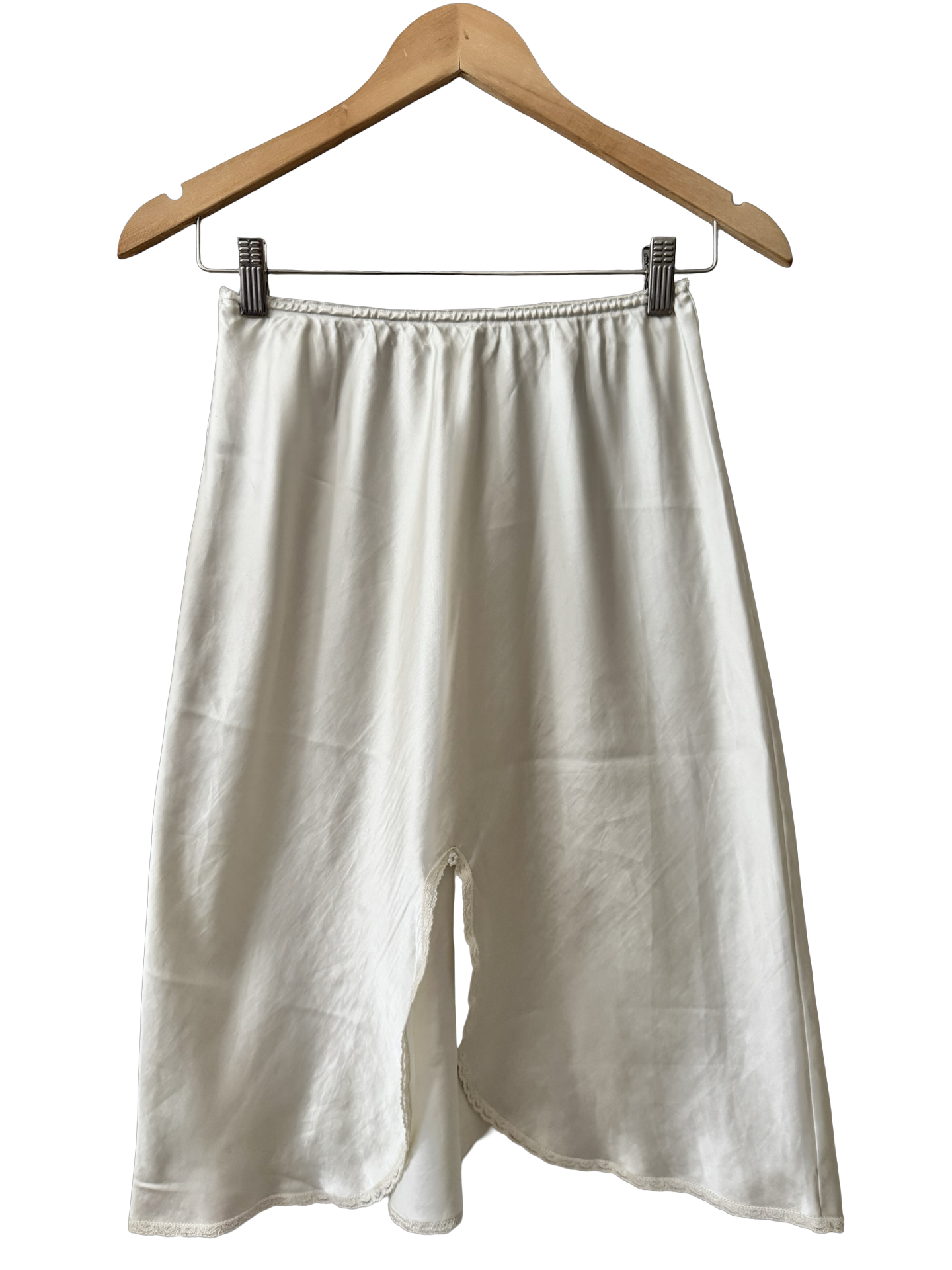 Vintage 60s Cream Lace Slip Skirt (S)