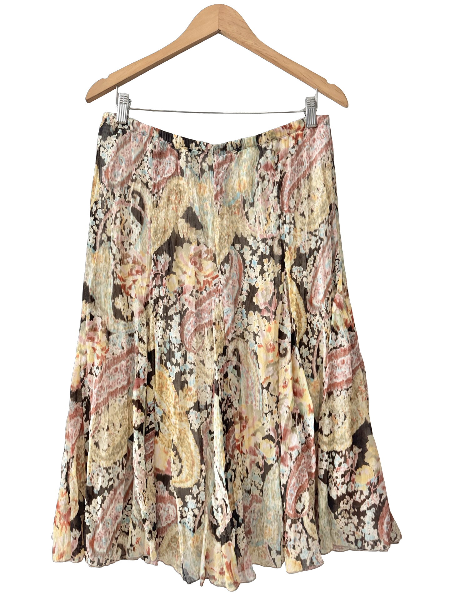 Vintage 90s Antique Wallpaper Skirt (M)