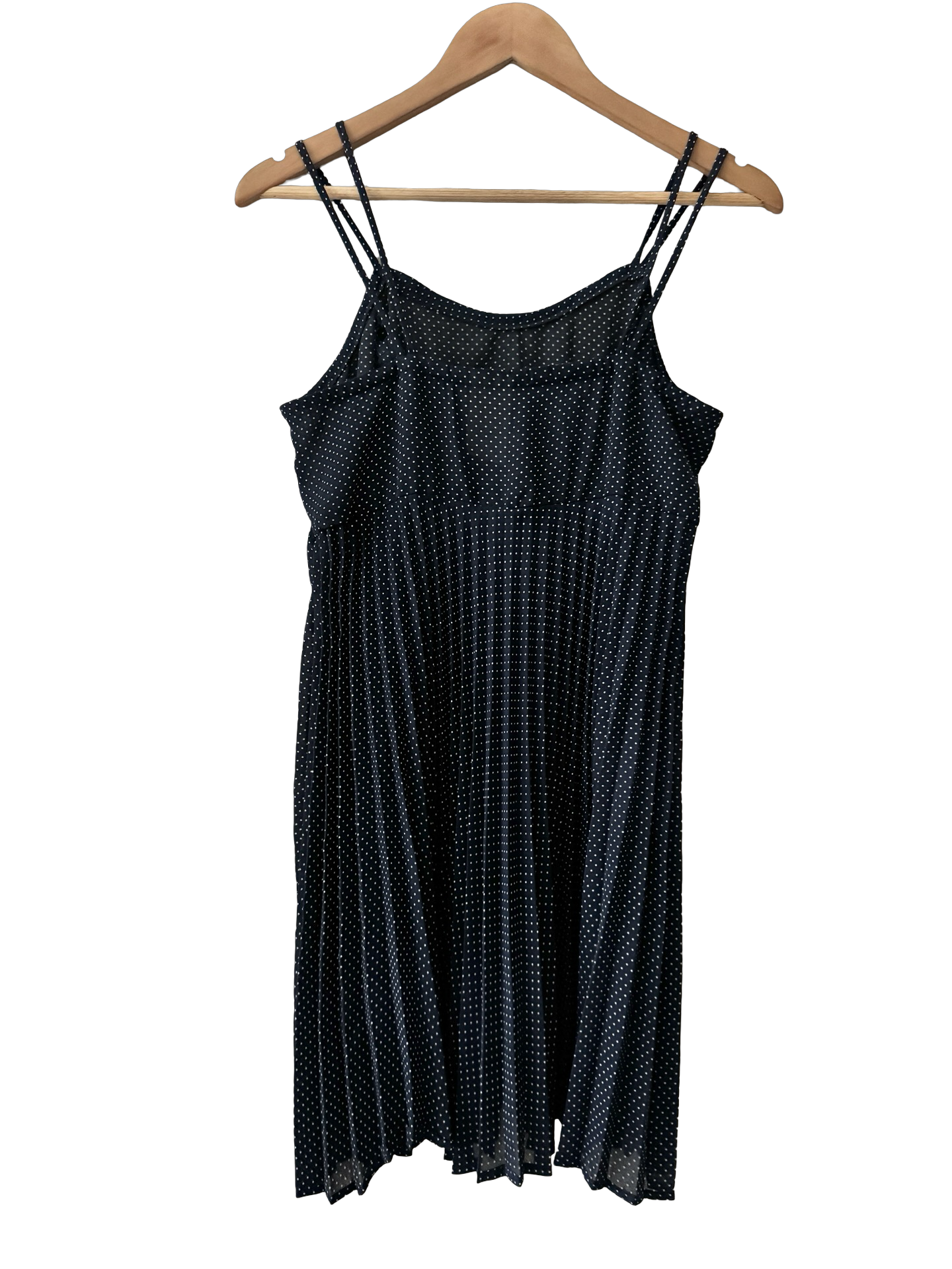 Vintage 70s Starlight Polka Dot Babydoll Slip Dress (M/L)