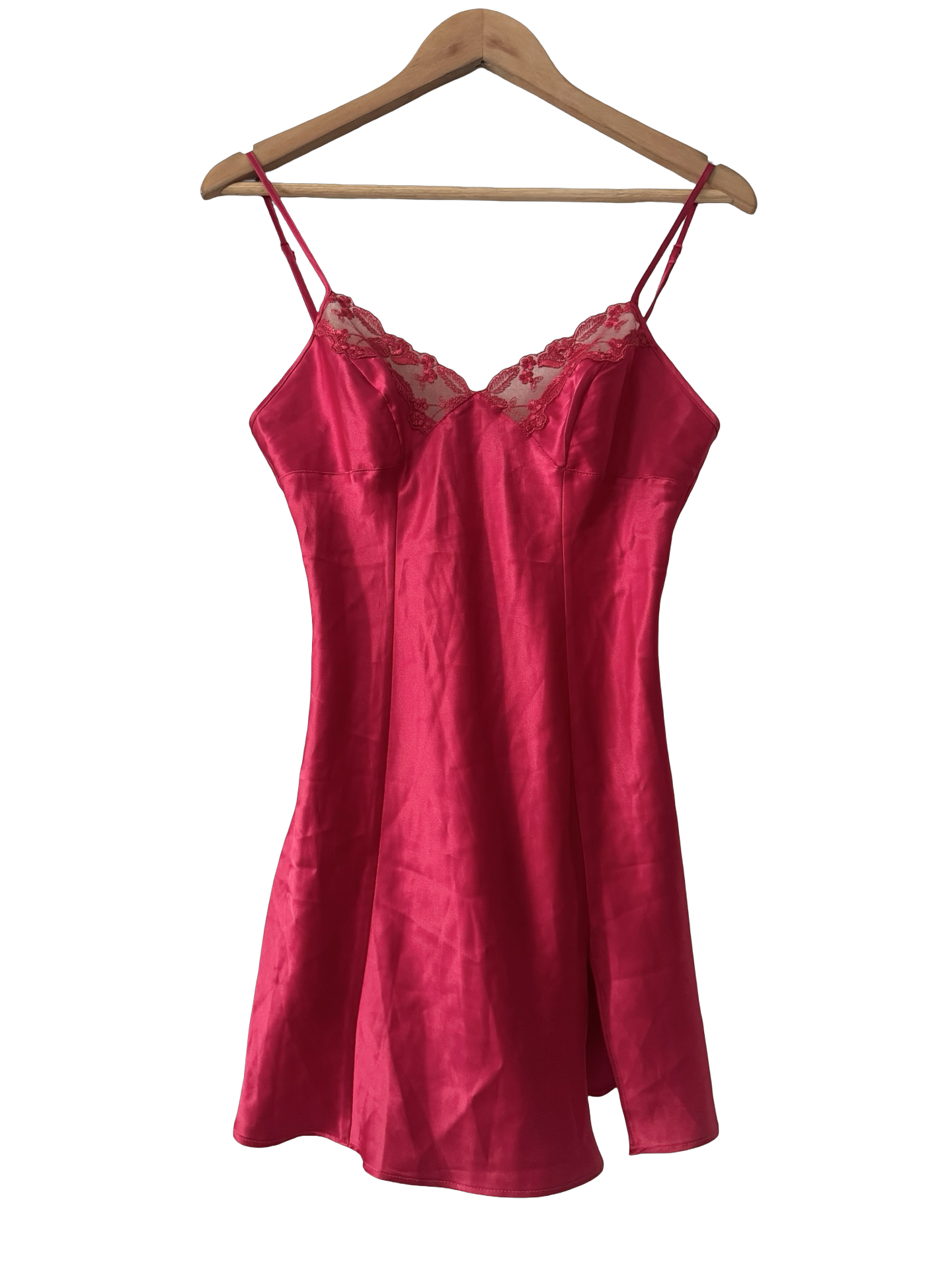 Vintage Y2K Cherry Lace Tie Back Slip (XS/S)
