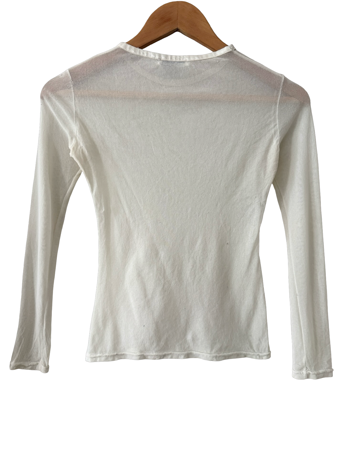 Vintage 90s Parisian Bloom Mesh Top (XS/S)