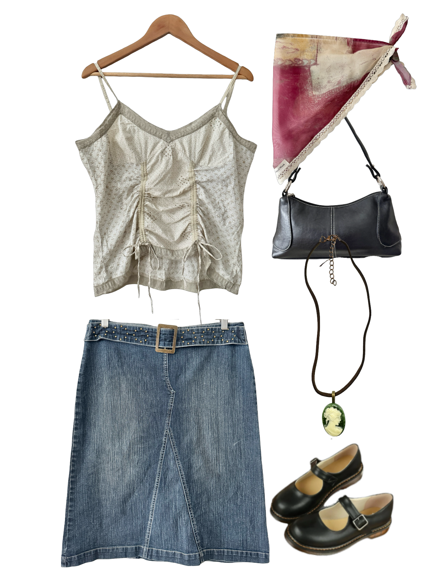 Vintage Y2K French Vanilla Cami (L)
