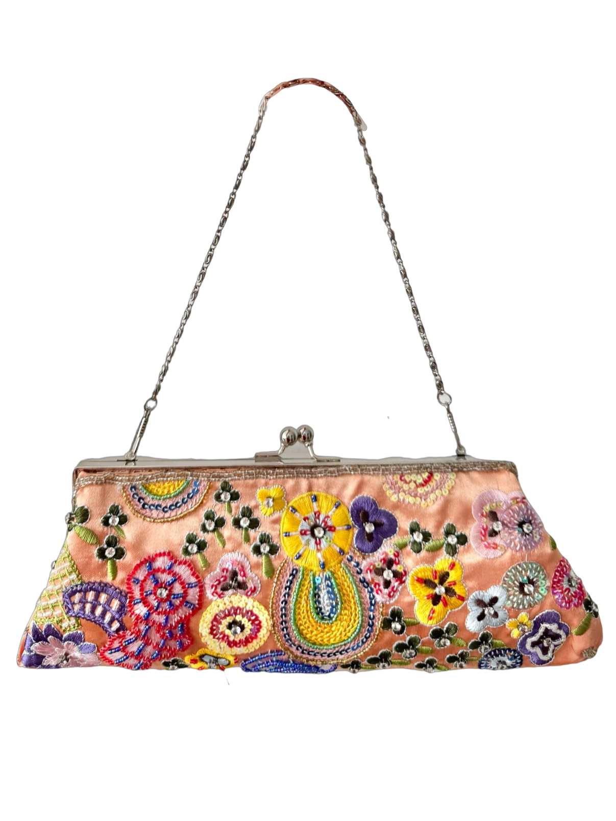 Vintage Secret Garden Beaded Clutch