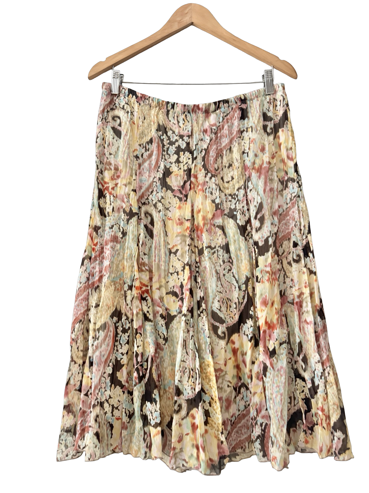 Vintage 90s Antique Wallpaper Skirt (M)