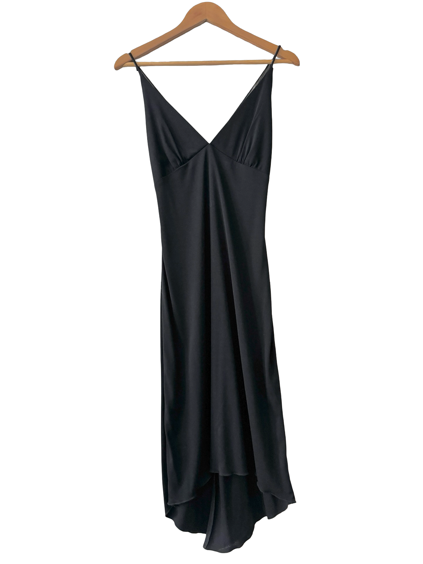 Vintage Y2K Asymmetrical Slip Midi Dress (M)