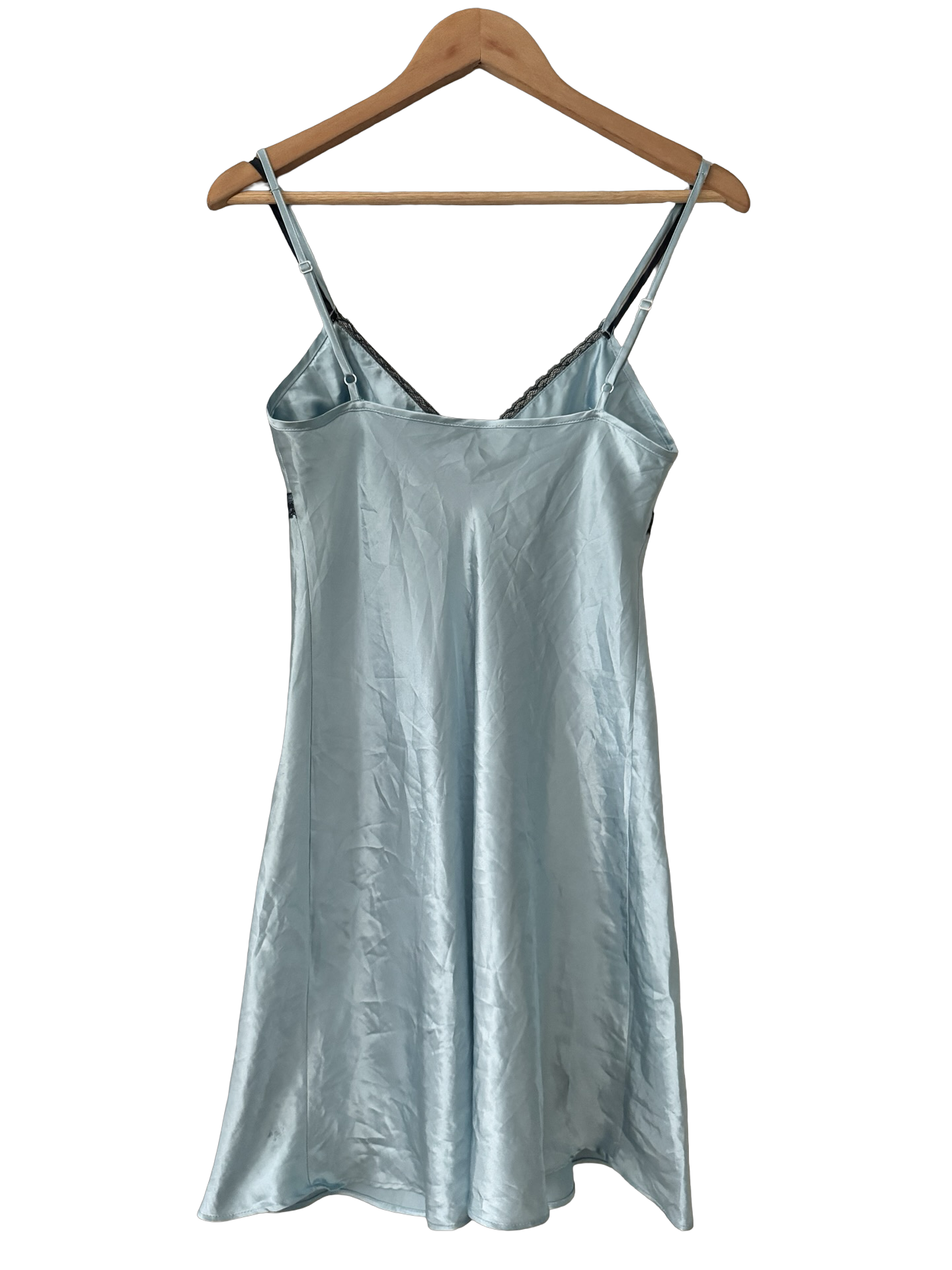 Vintage 90s French Bluebell Slip Dress (S/M)