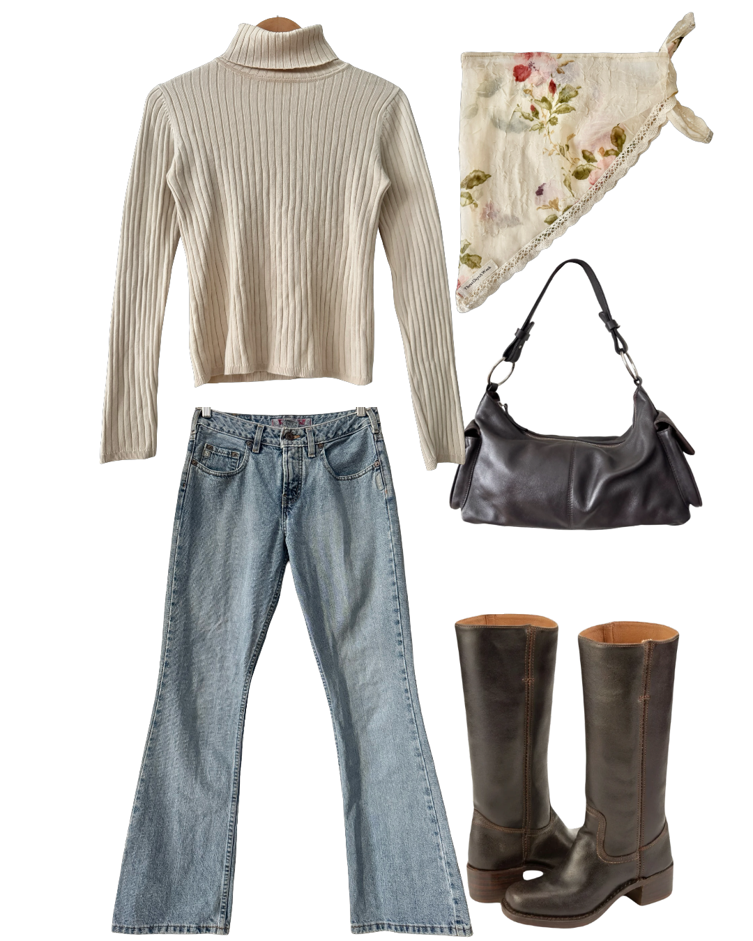 Vintage 90s Soft Focus Cotton Turtleneck (M)