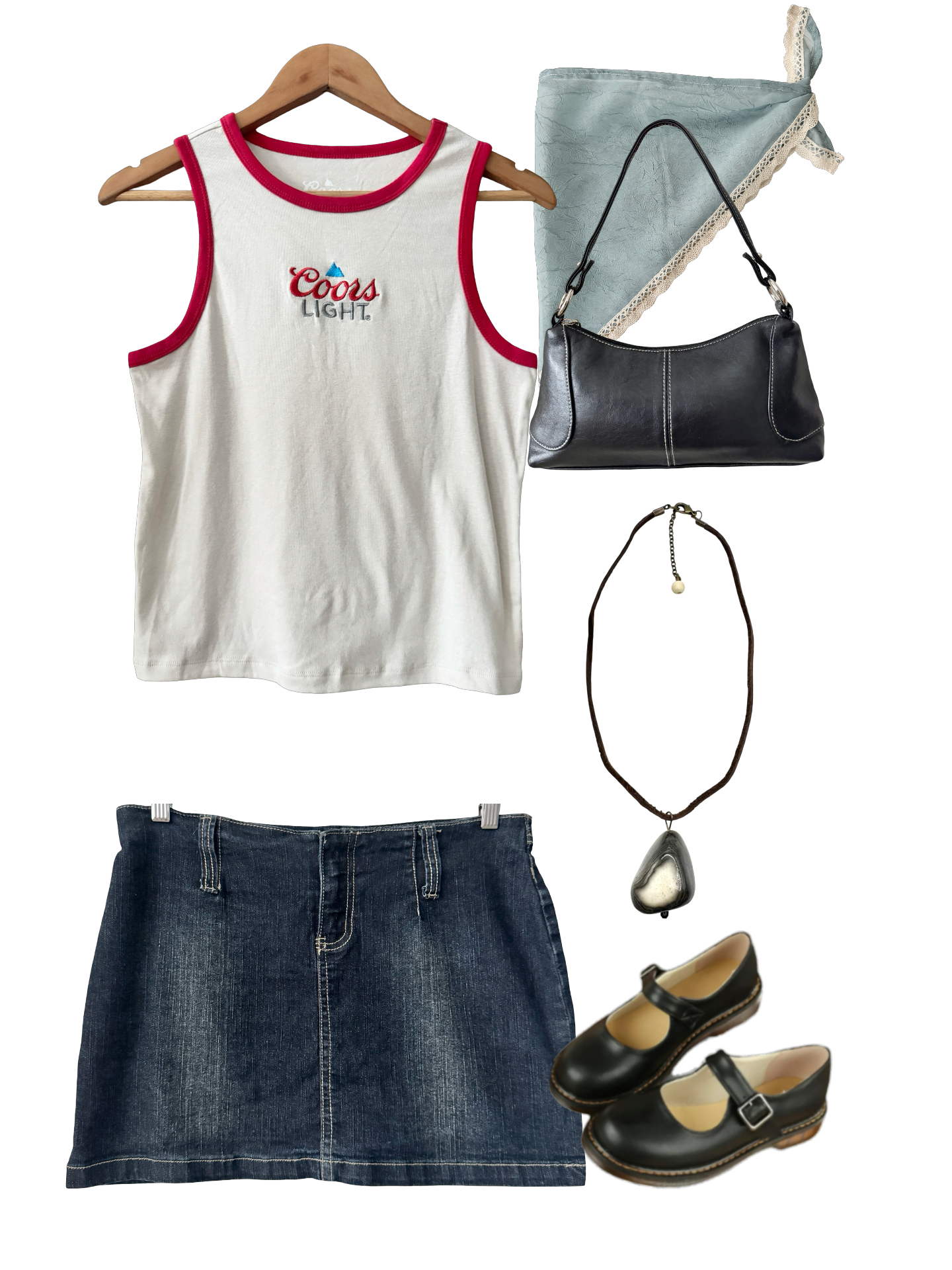 Vintage Y2K Coors Light Ringer Tank (M)