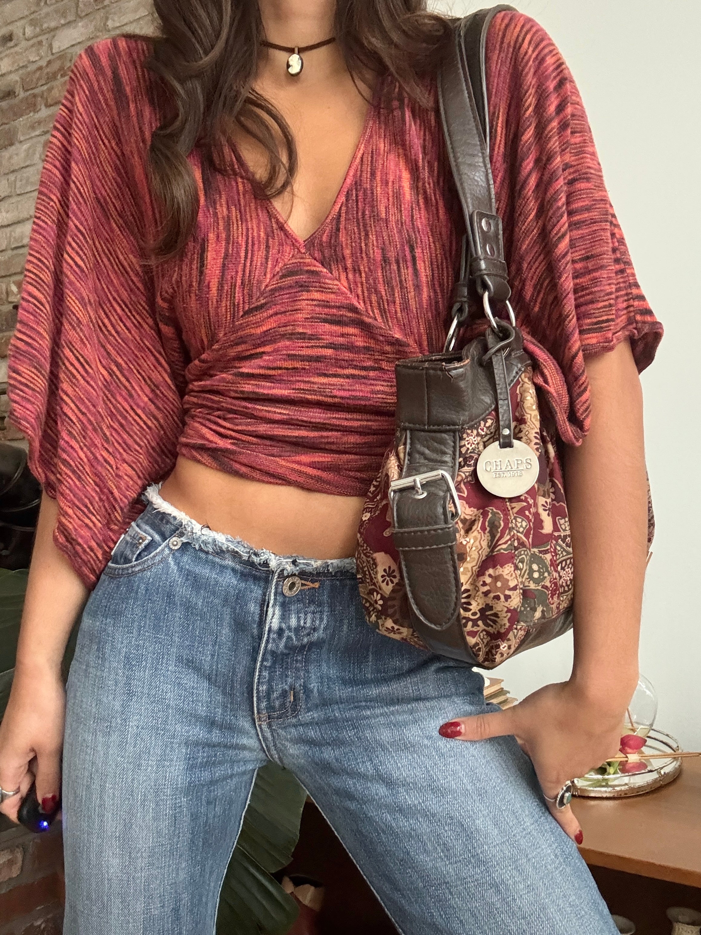 Vintage Y2K Chaps Paisley Carryall