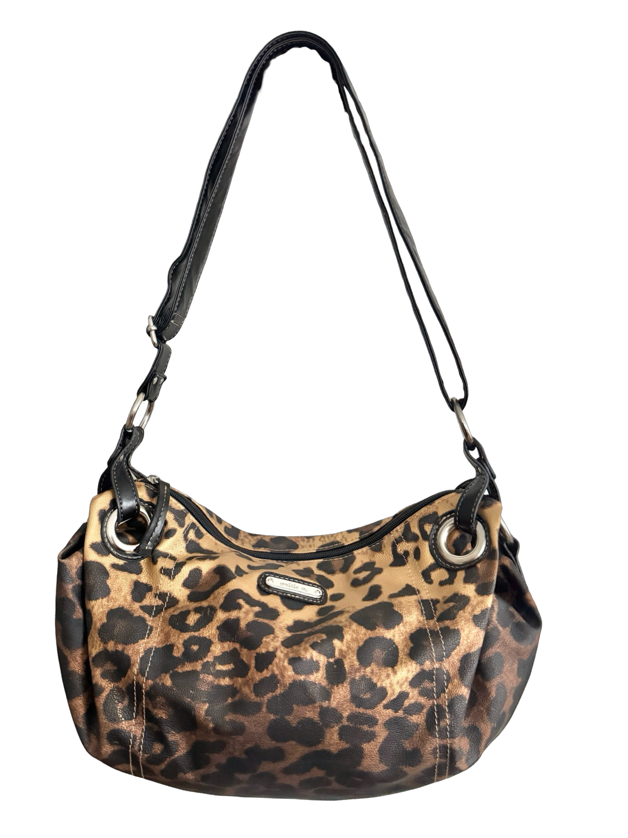 Vintage 90s Retro Cheetah Moto Bag